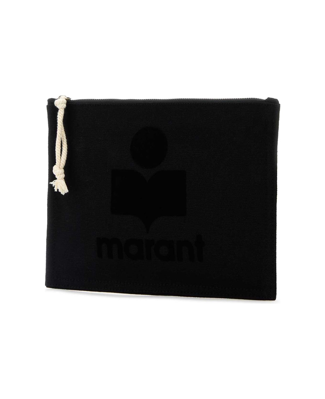 Isabel Marant Black Canvas Netia Pouch - Black