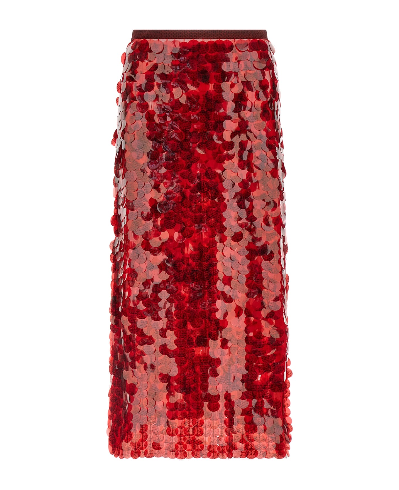 Fabiana Filippi Sequin Skirt - Red