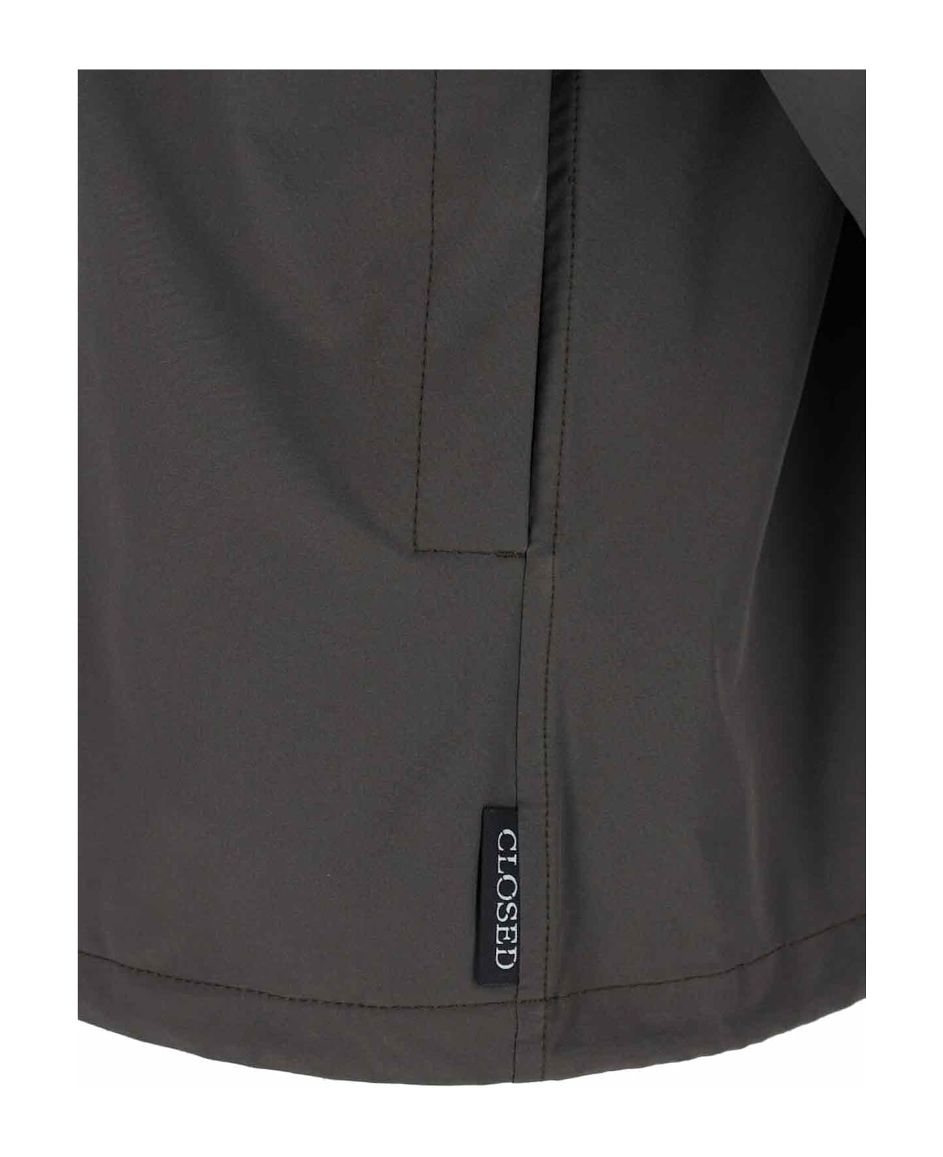 Closed Logo Shirt Jacket - Gray