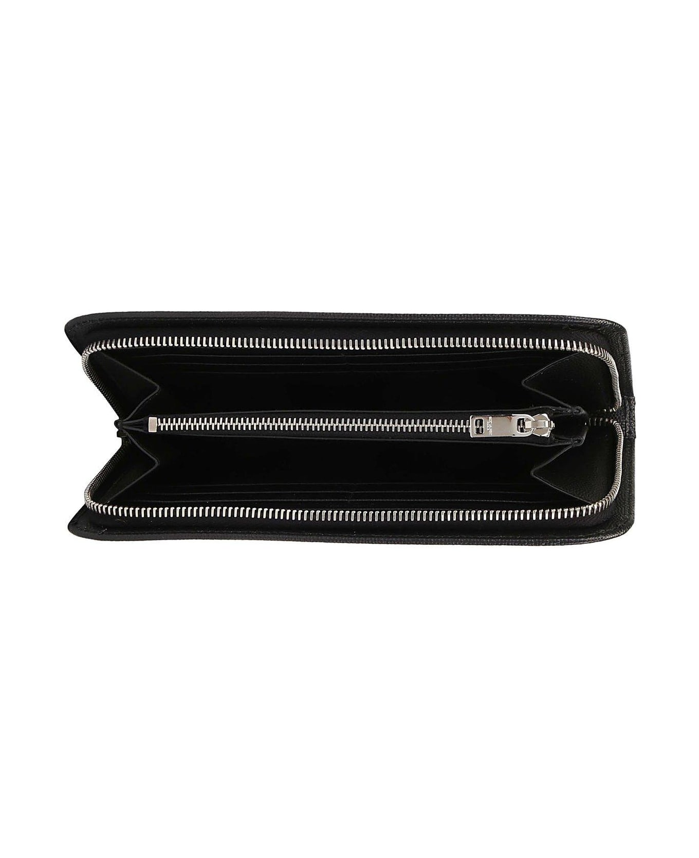Saint Laurent Black Leather Wallet - Nero 財布