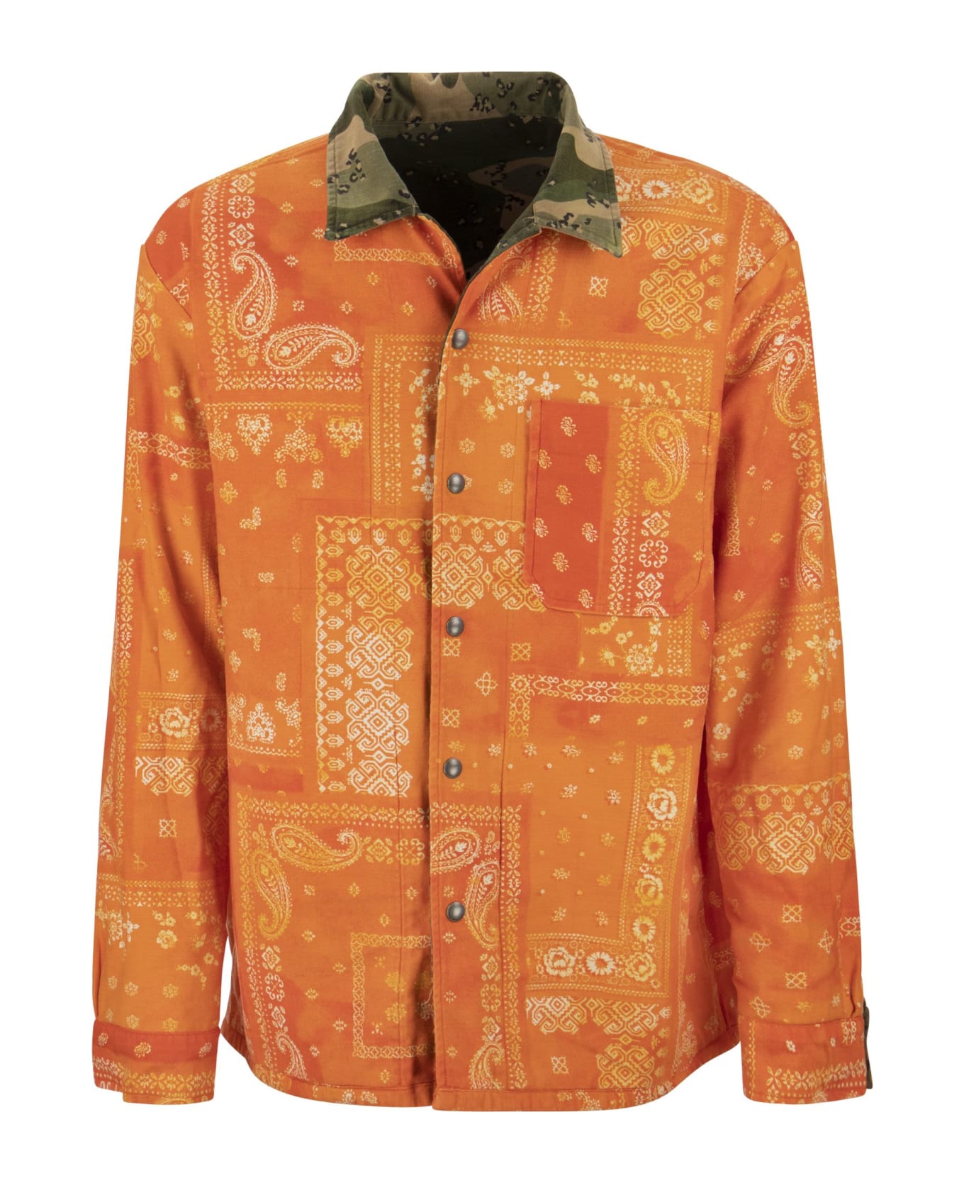 Polo Ralph Lauren Reversible Cotton Shirt - Military/orange