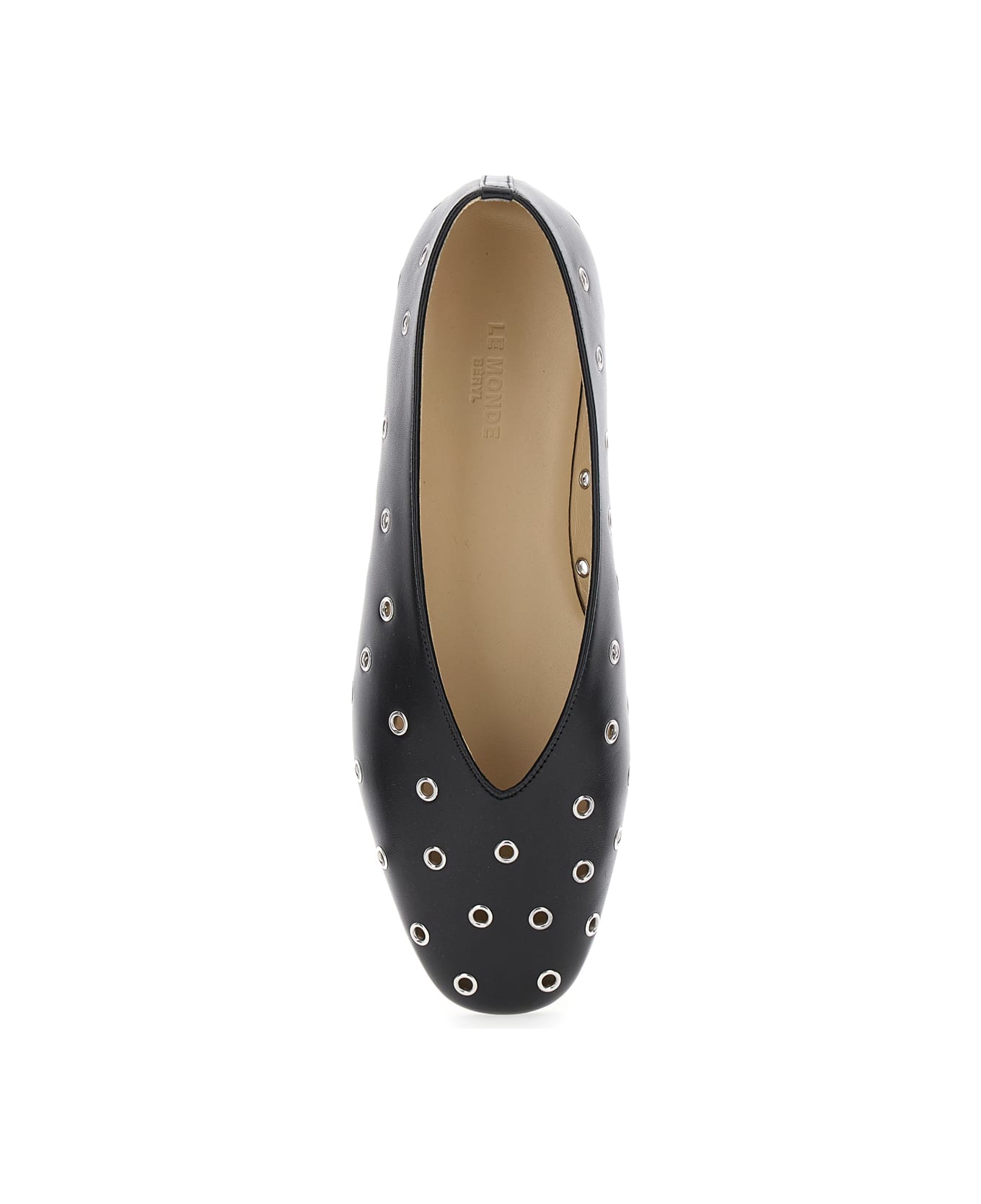 Le Monde Beryl 
regency
 Black Ballerinas With Eyelets In Leather Woman - Black