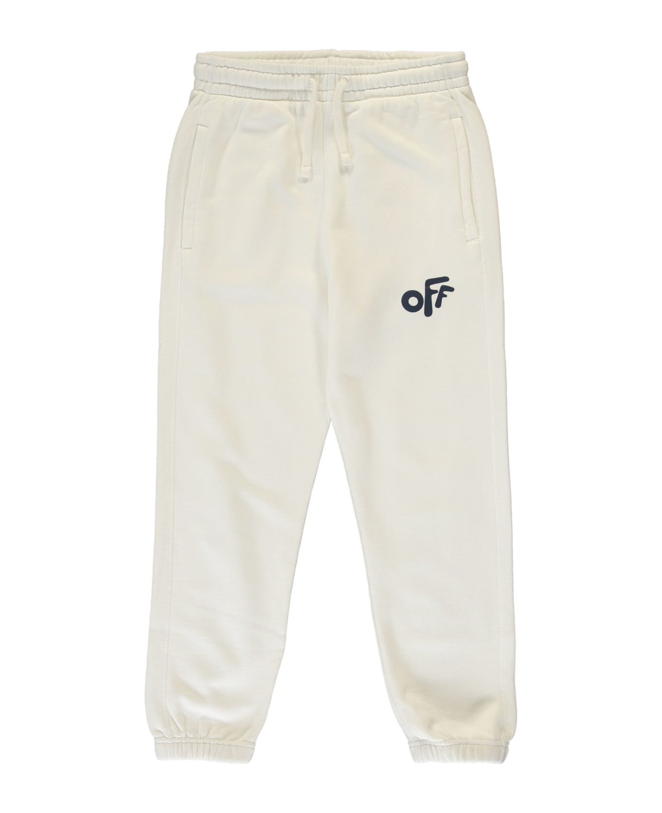 Off-White Cotton Track-pants - White