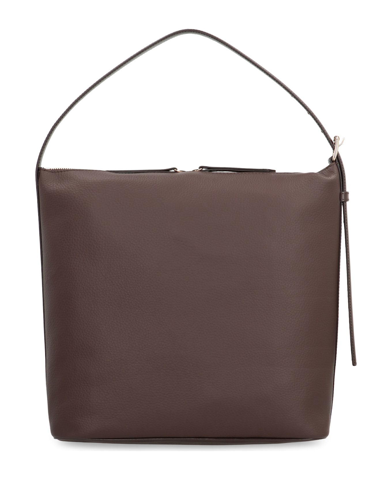 A.P.C. Vera Leather Shoulder Bag - BROWN