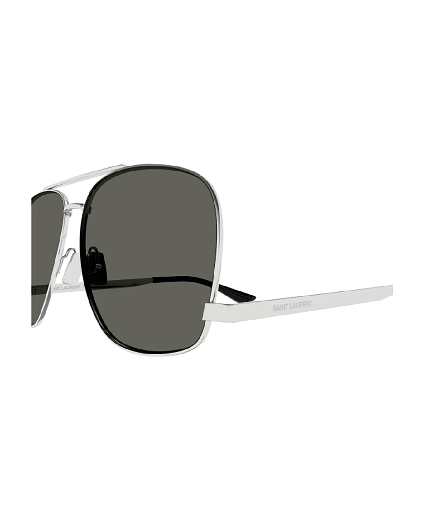 Saint Laurent Eyewear SL 653 LEON Sunglasses - Silver Silver Grey