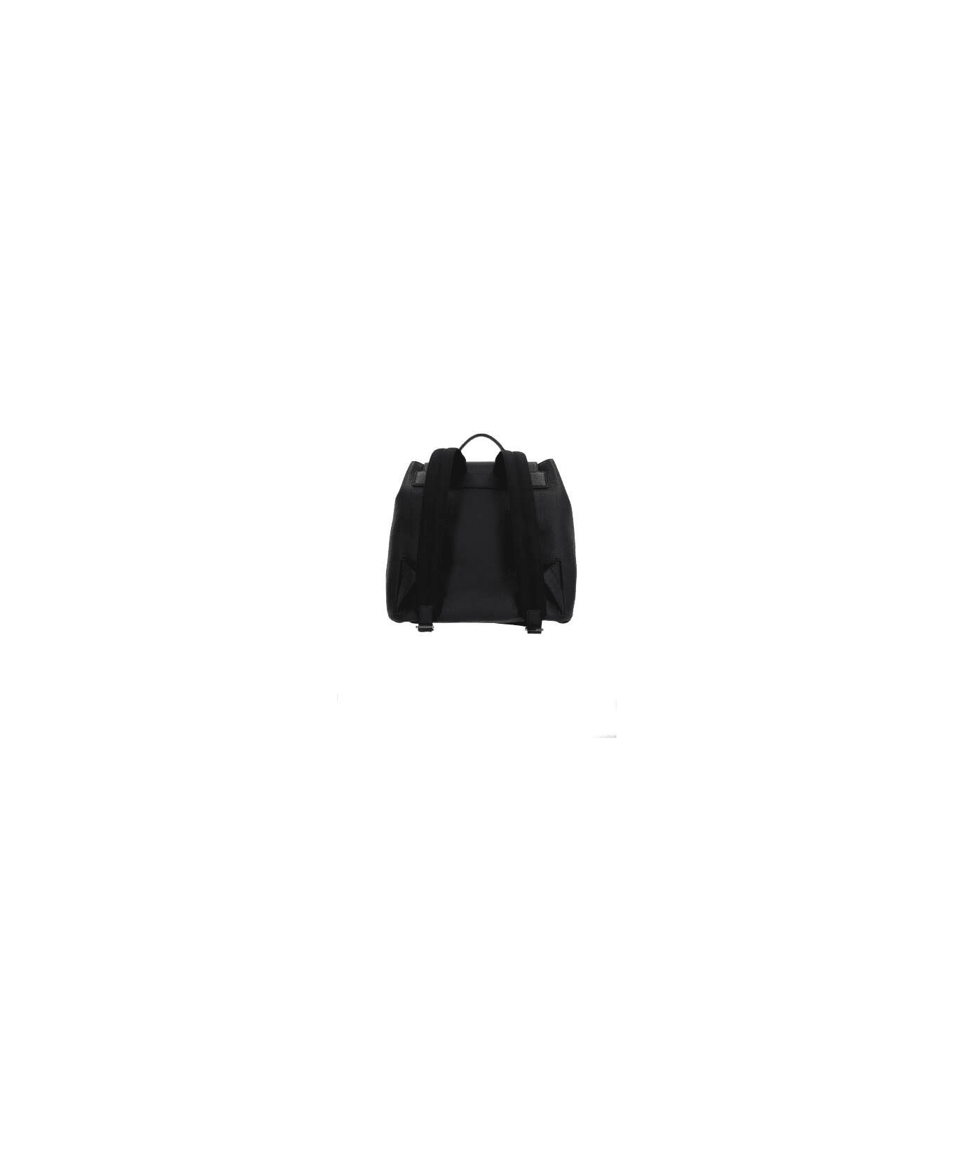 Dolce 
Gabbana Logo Embossed Backpack - Black