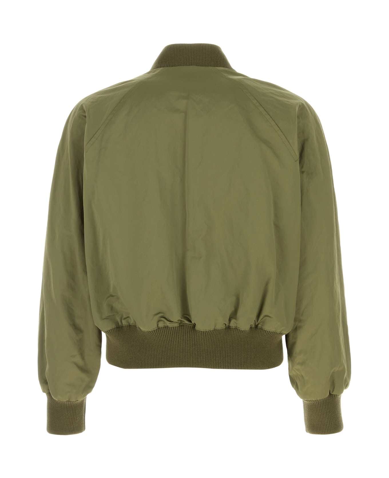 Ami Alexandre Mattiussi Green Cotton Blend Bomber Jacket - LODEN