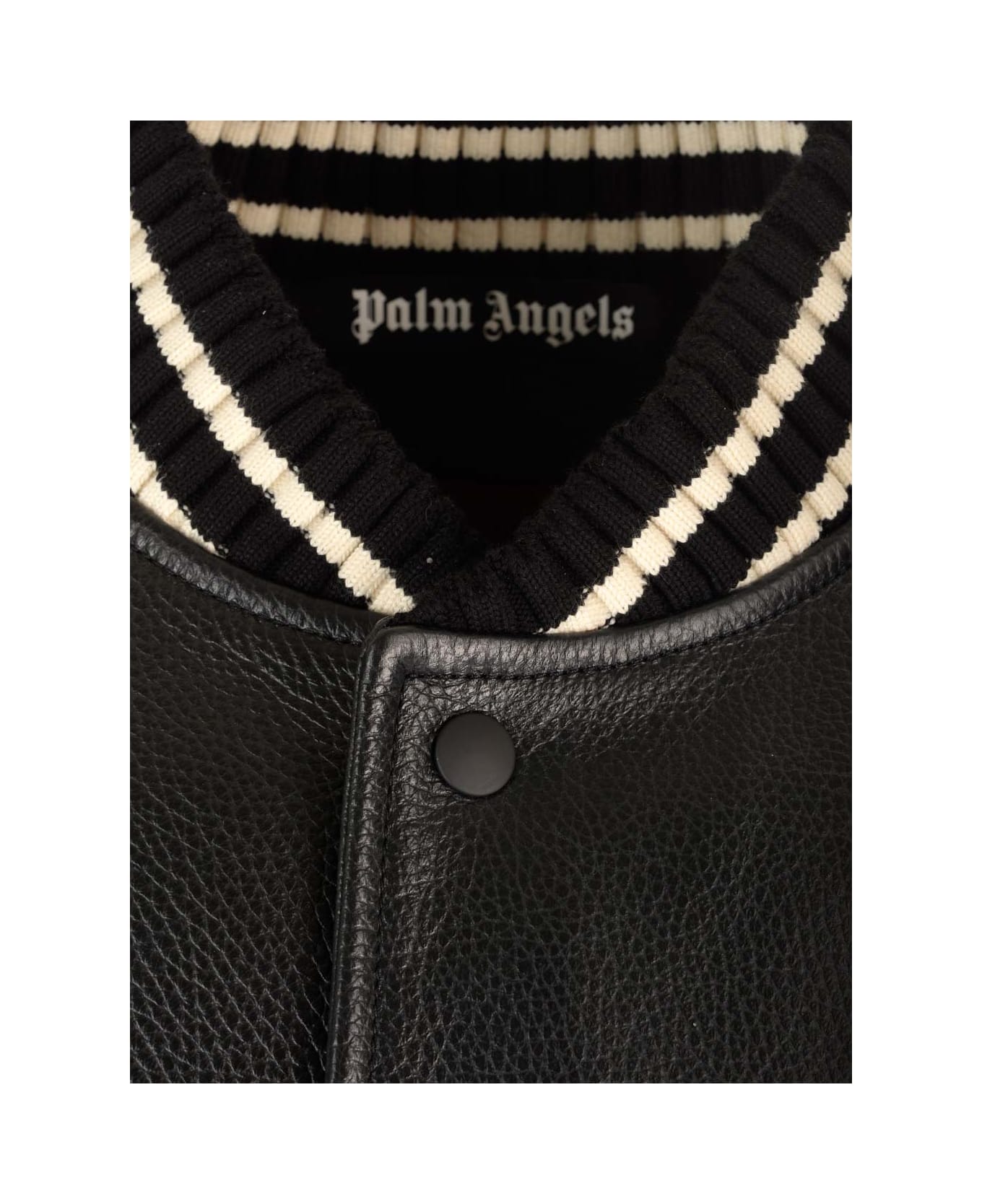 Palm Angels Pa Monogram Classic Varsity Jacket - Black ジャケット