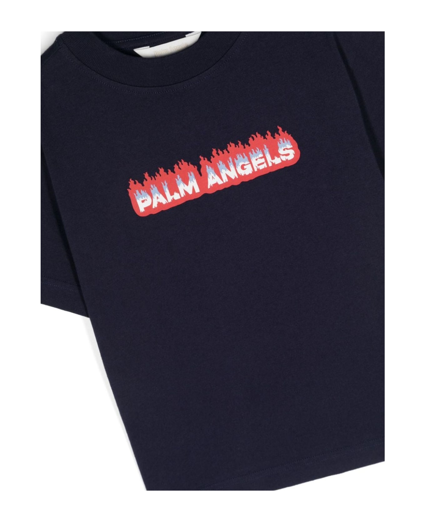 Palm Angels T-shirts And Polos Blue - Blue