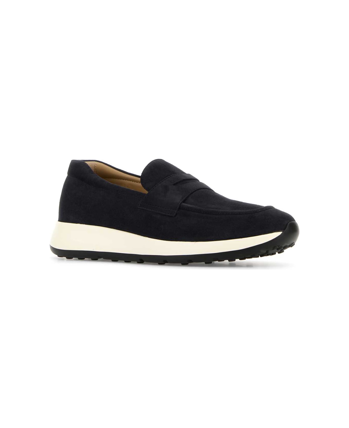 Tod
s Dark Blue Suede Loafers - BLU