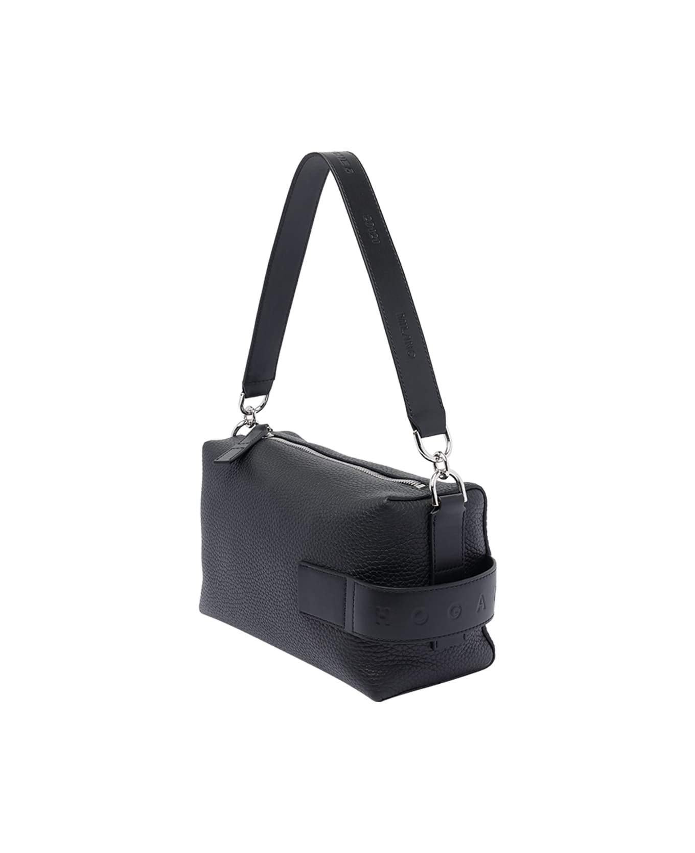 Hogan Mini Hogan Script Bauletto Bag - Black