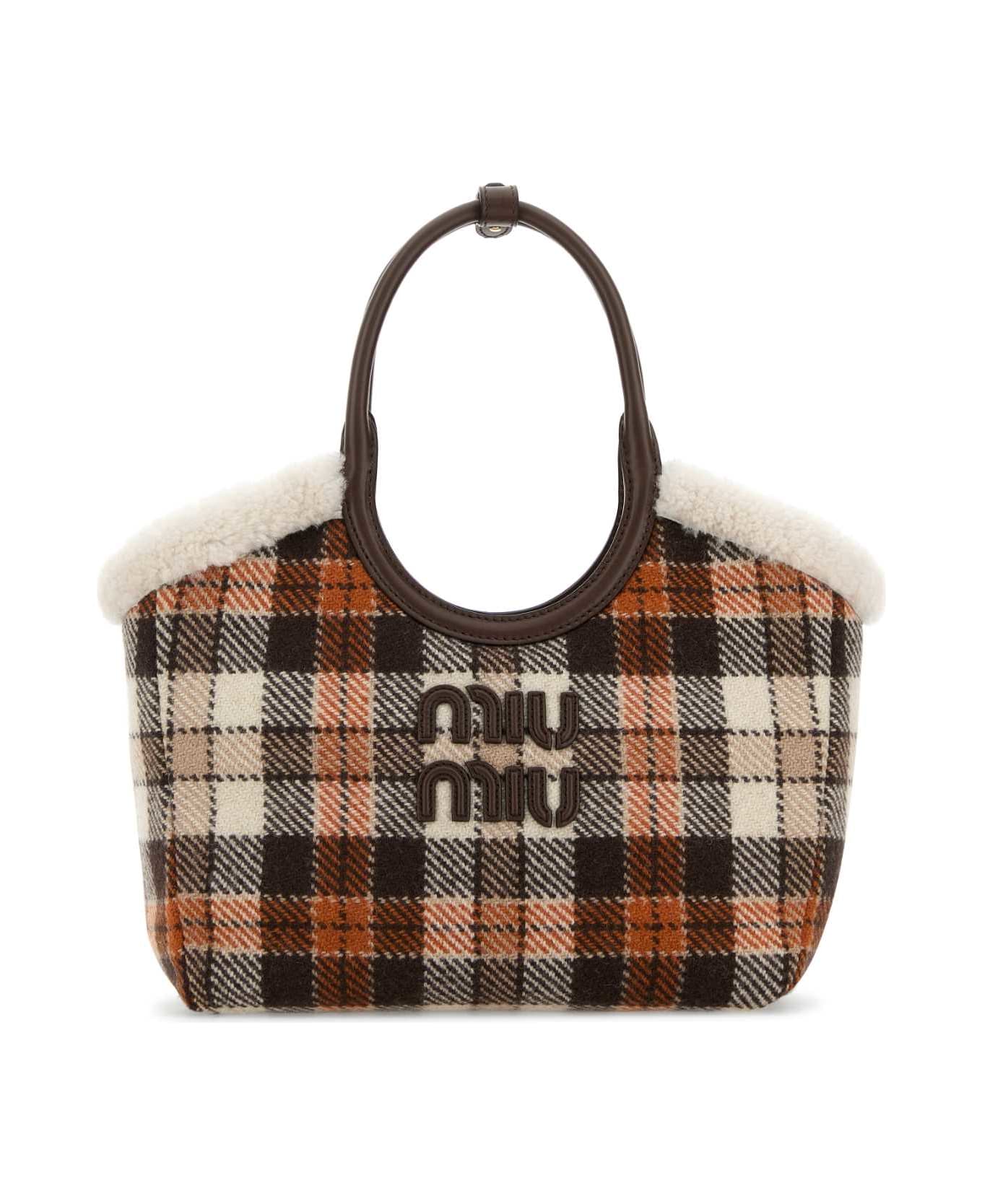Miu Miu Embroidered Fabric Ivy Handbag - BRUCIATOPAPAYA