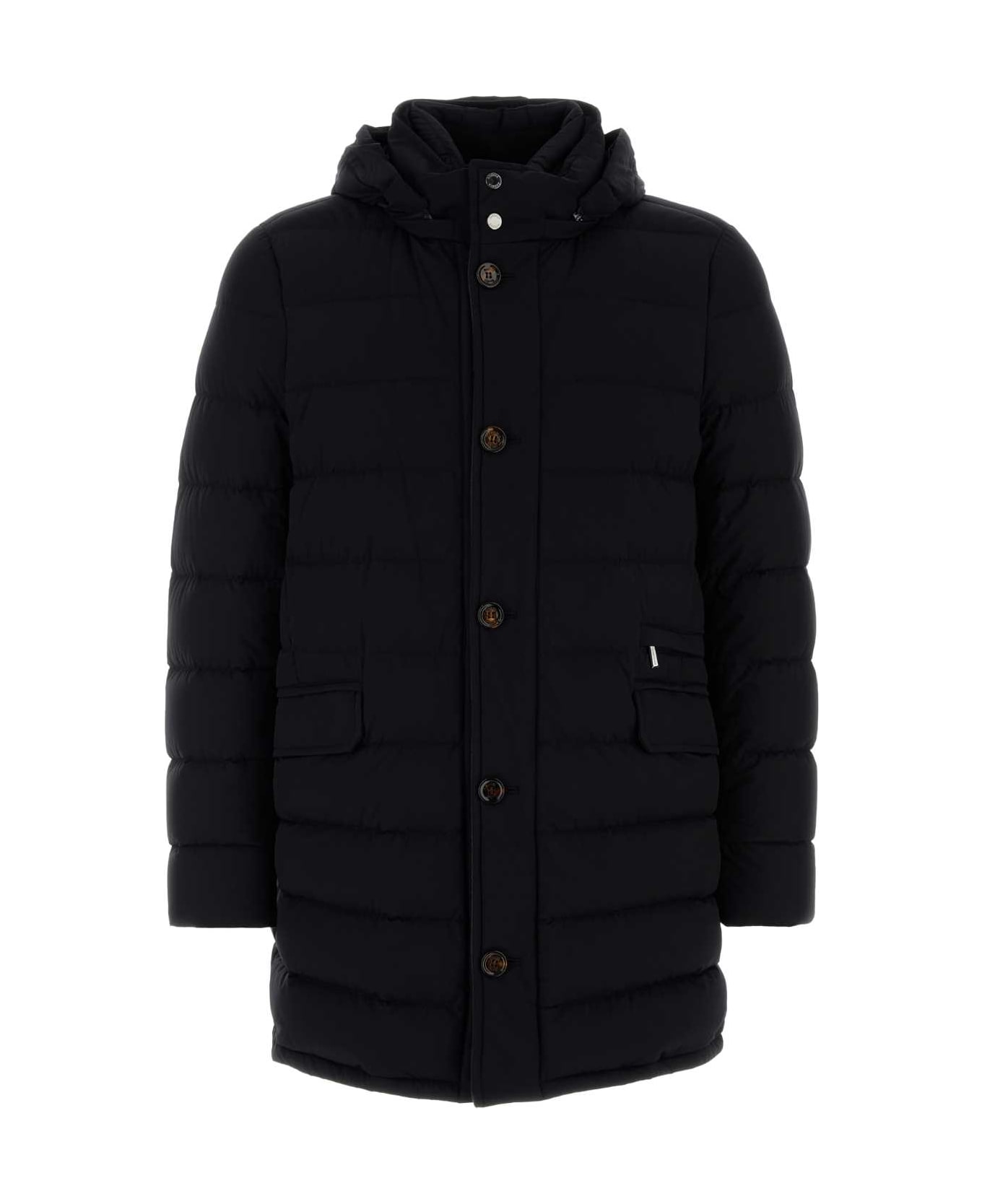Moorer Midnight Blue Nylon Blend Calandri Down Jacket - DARKBLU