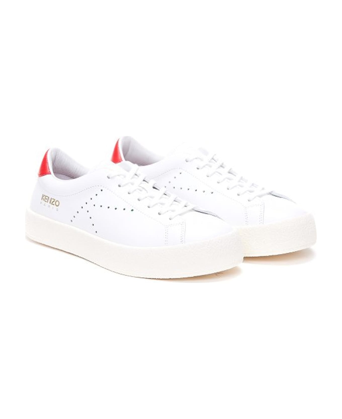 Kenzo Leather Sneakers - White