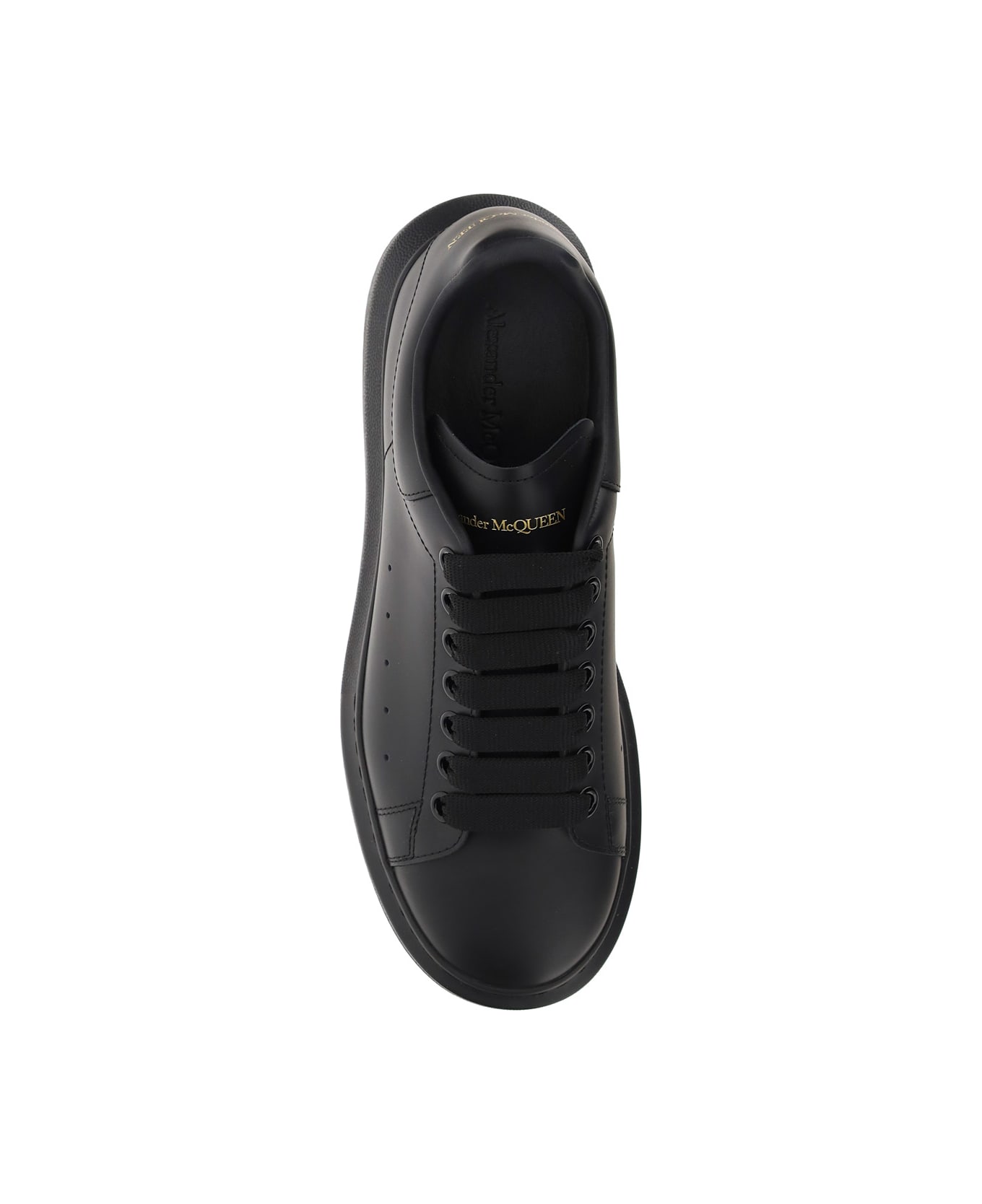 Alexander McQueen Oversized Leather Sneakers - Black スニーカー