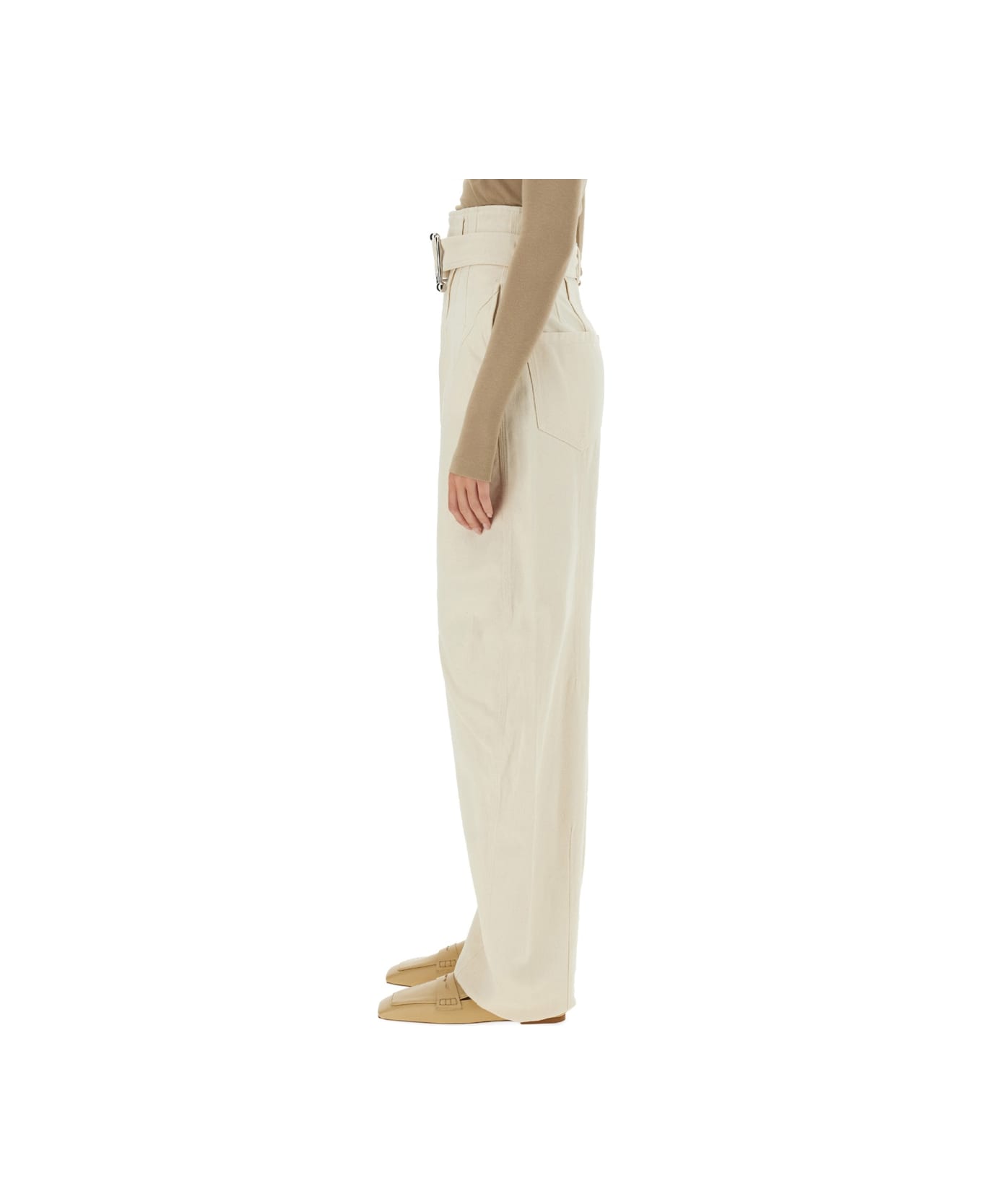 SportMax Pants 
glaucous
 - IVORY