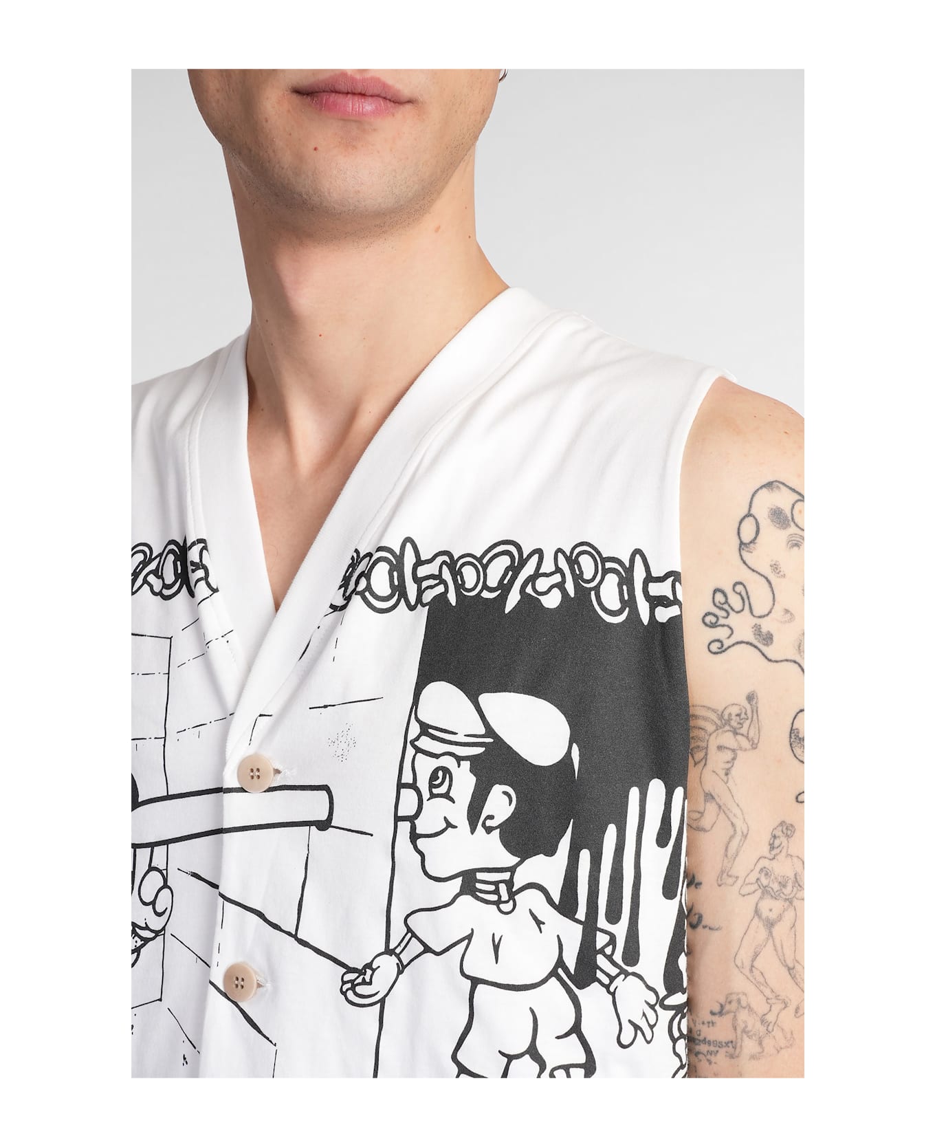 Magliano Vest In White Cotton - white