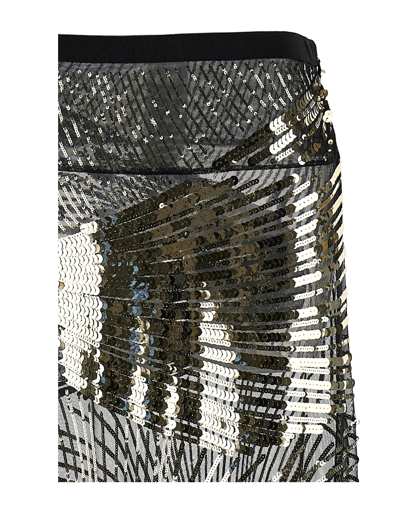 Pucci Semi-transparent Maxi Skirt - NERO