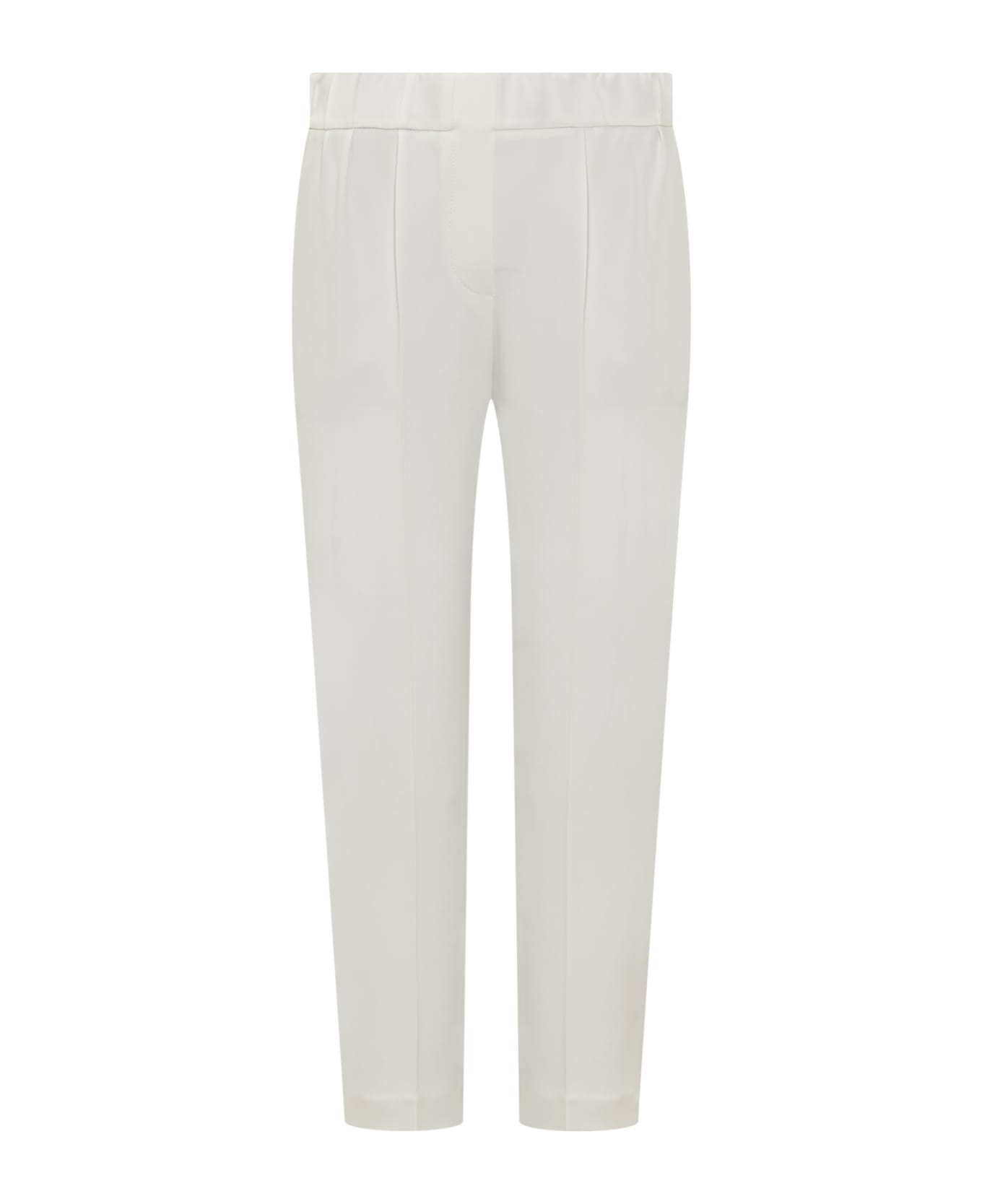 Brunello Cucinelli Cropped Trousers - White