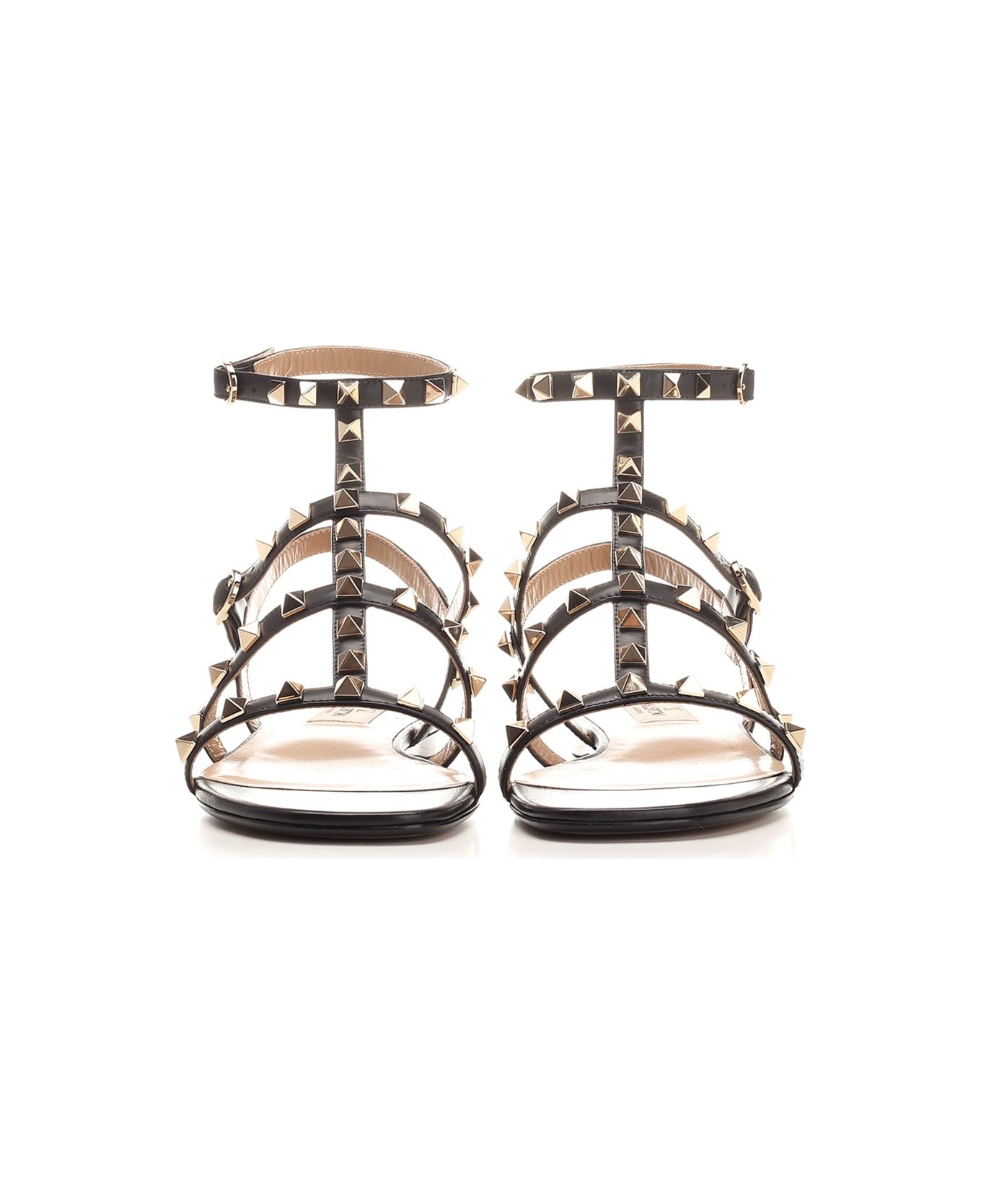Valentino Garavani 'rockstud' Gladiator Sandals - BLACK