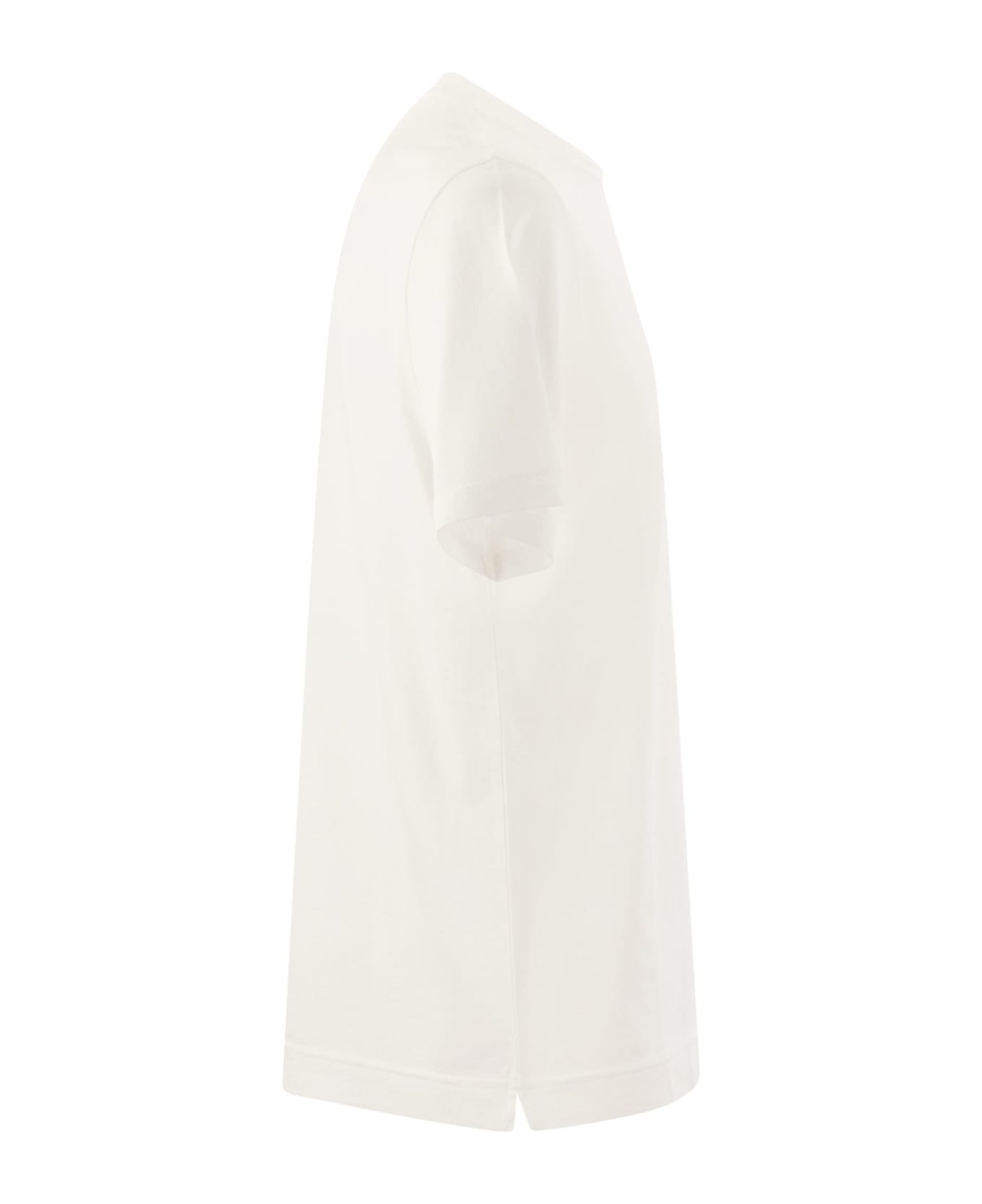 Fedeli Short-sleeved Cotton T-shirt - White シャツ