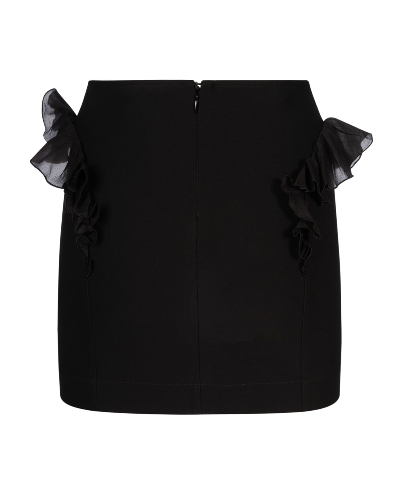 Nensi Dojaka Frilled Inserts Mini Skirt - Black