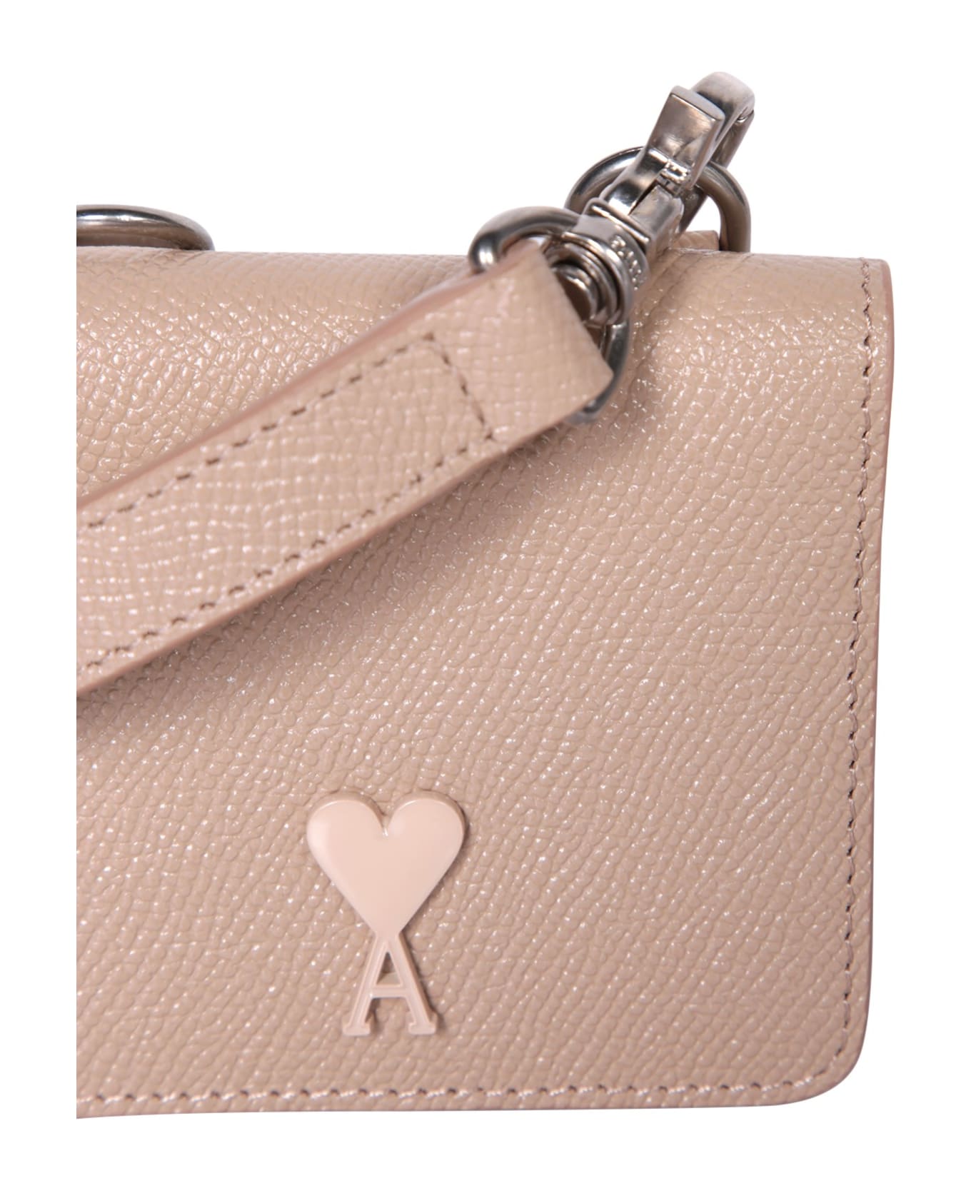 Ami Alexandre Mattiussi Ami Paris Adc Seas Strap Card Holder In Pink - Pink