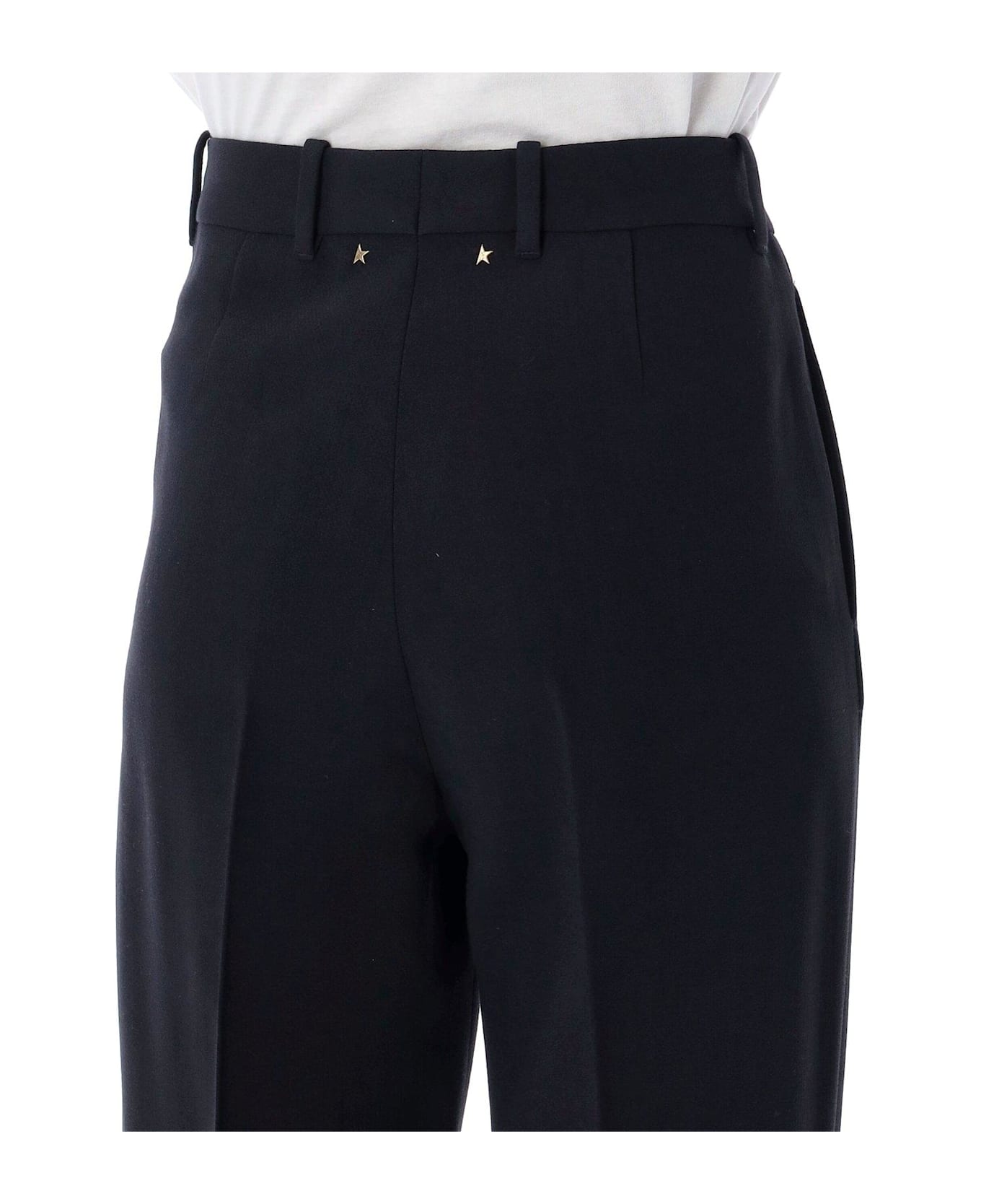 Golden Goose Straight-leg Pleat-detailed Pants - Polar Night