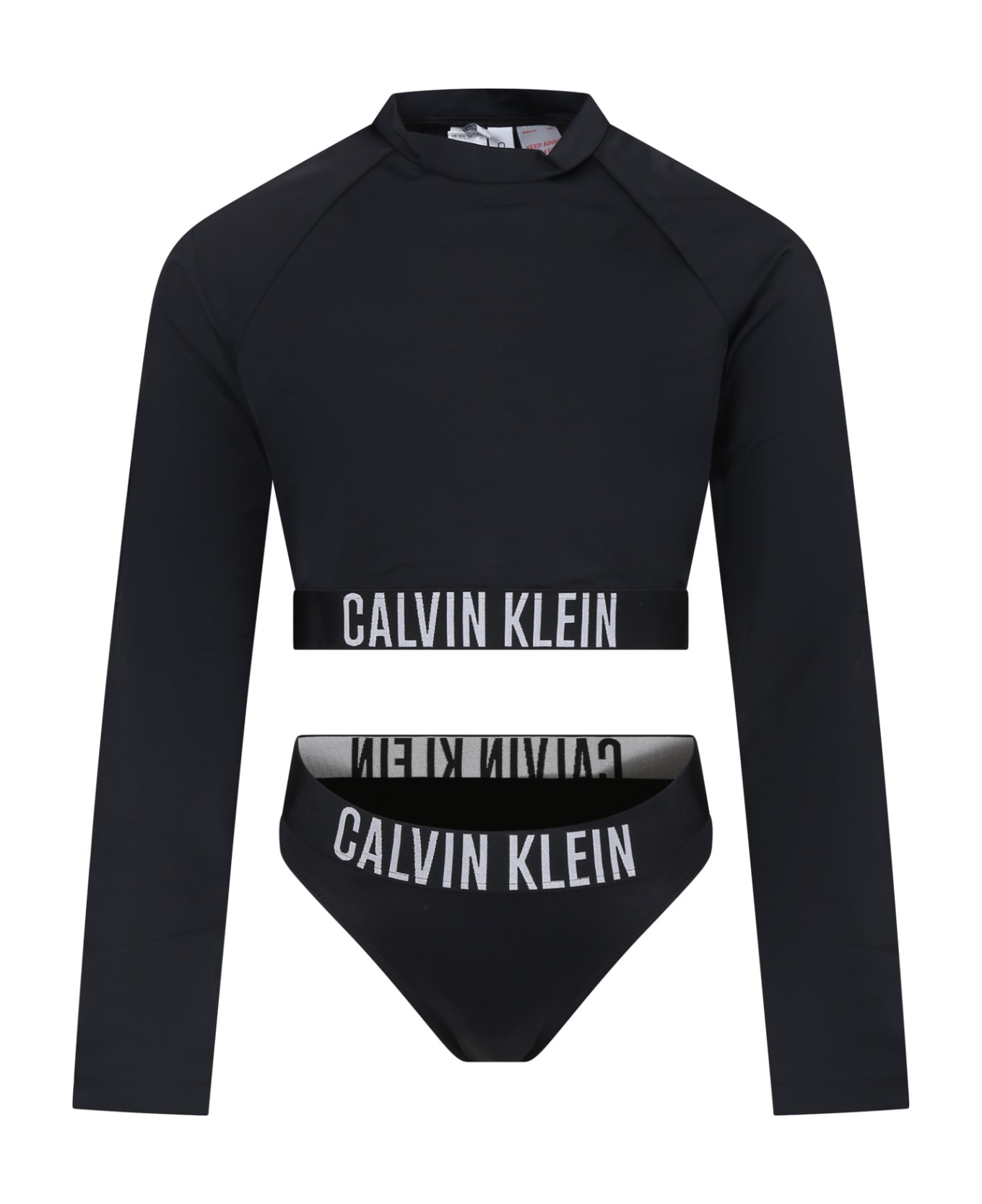Calvin Klein Anti Uv Black Set For Girl With Logo - Black