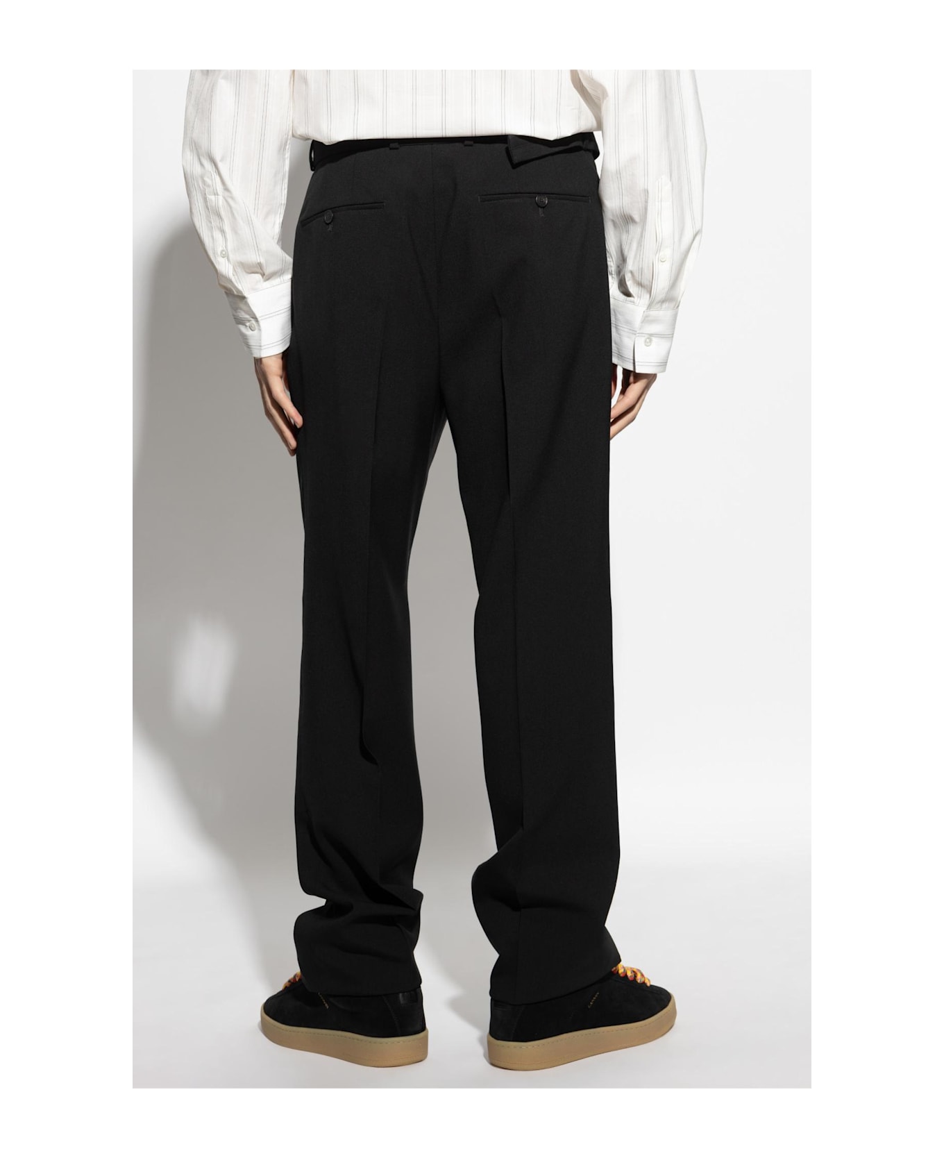 Lanvin Creased Trousers - Black