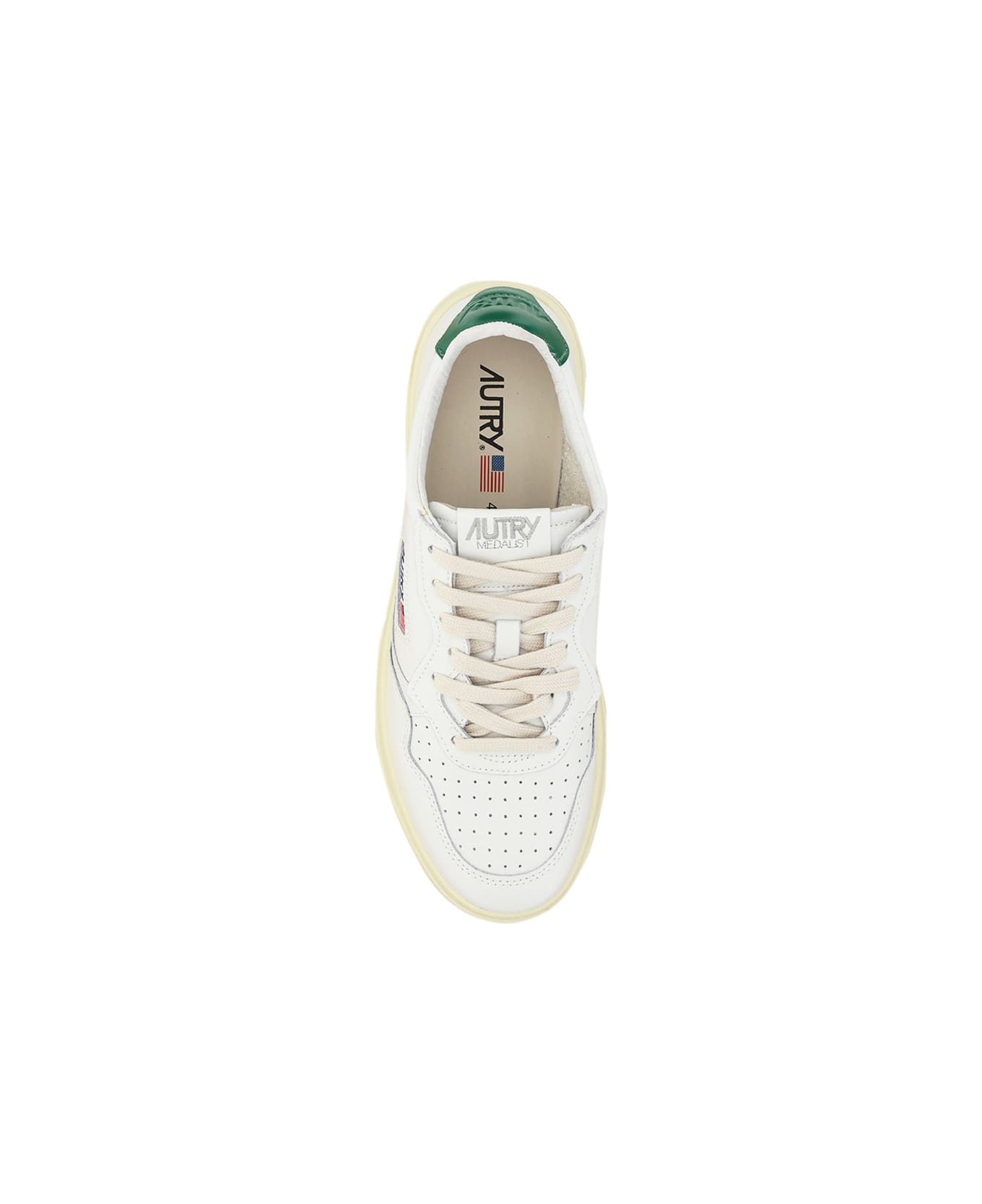 Autry Low 01 Sneakers - Wht/green