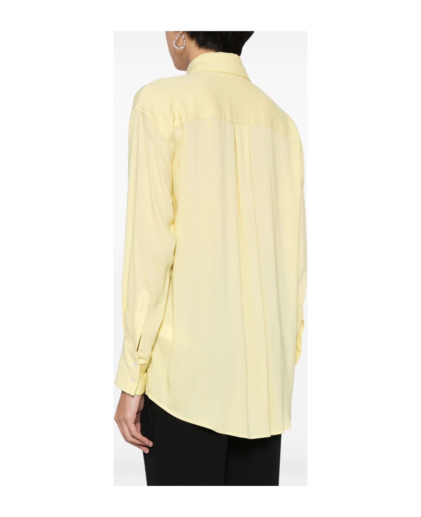 Fabiana Filippi Citron Pale Yellow Stretch-design Shirt Fabiana Filippi