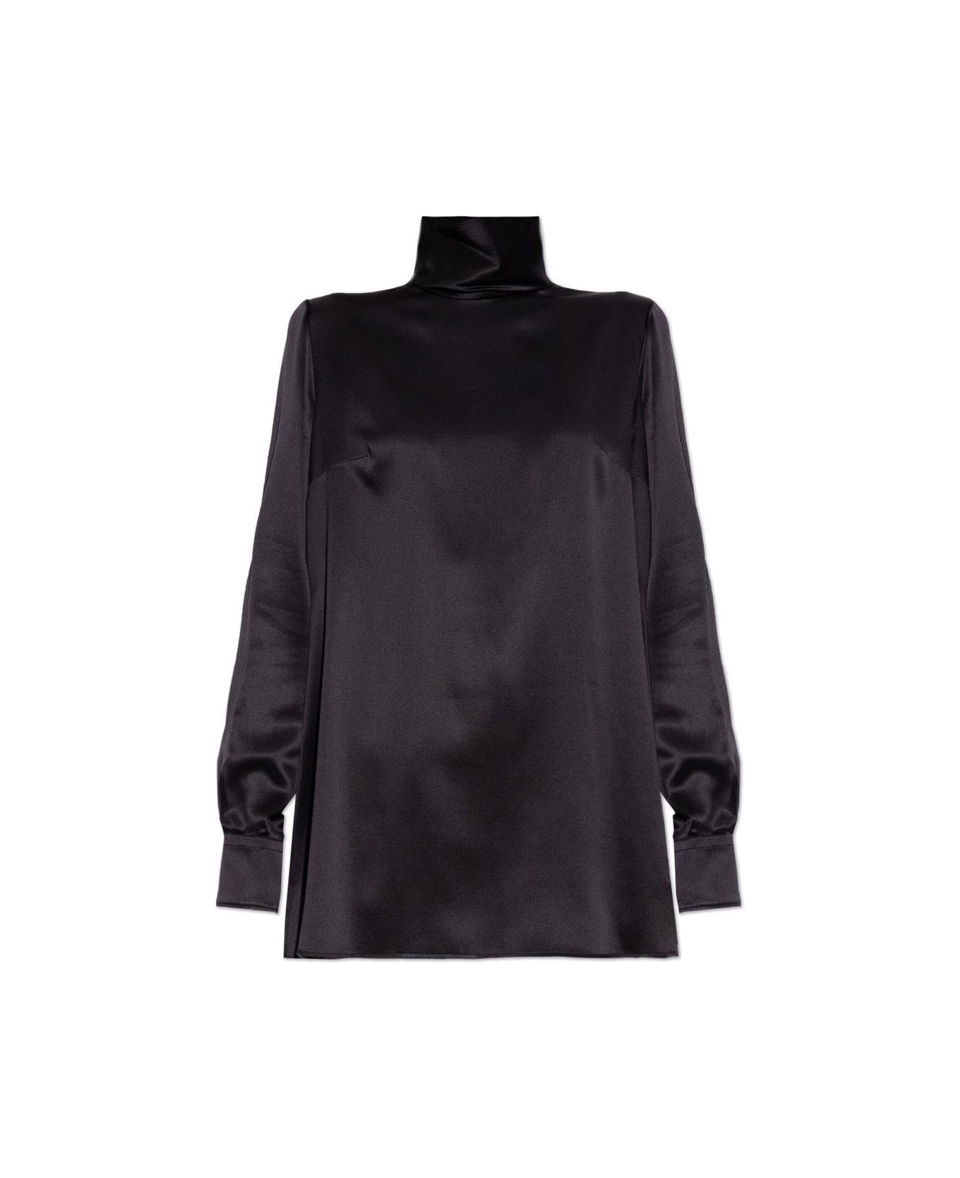 Dolce 
Gabbana High Neck Satin Blouse