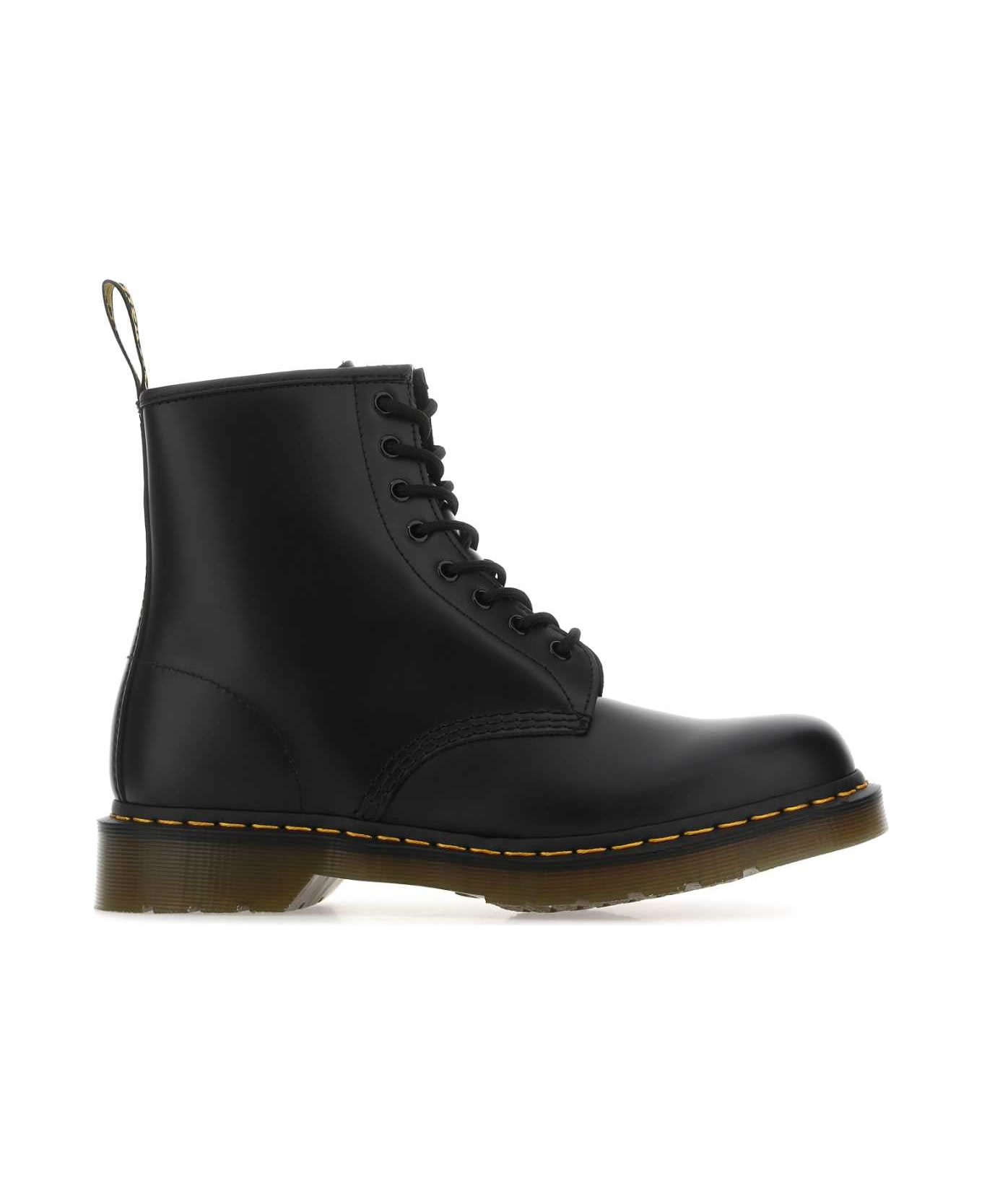 Dr. Martens Black Leather 1460 Ankle Boots - BlackSmooth