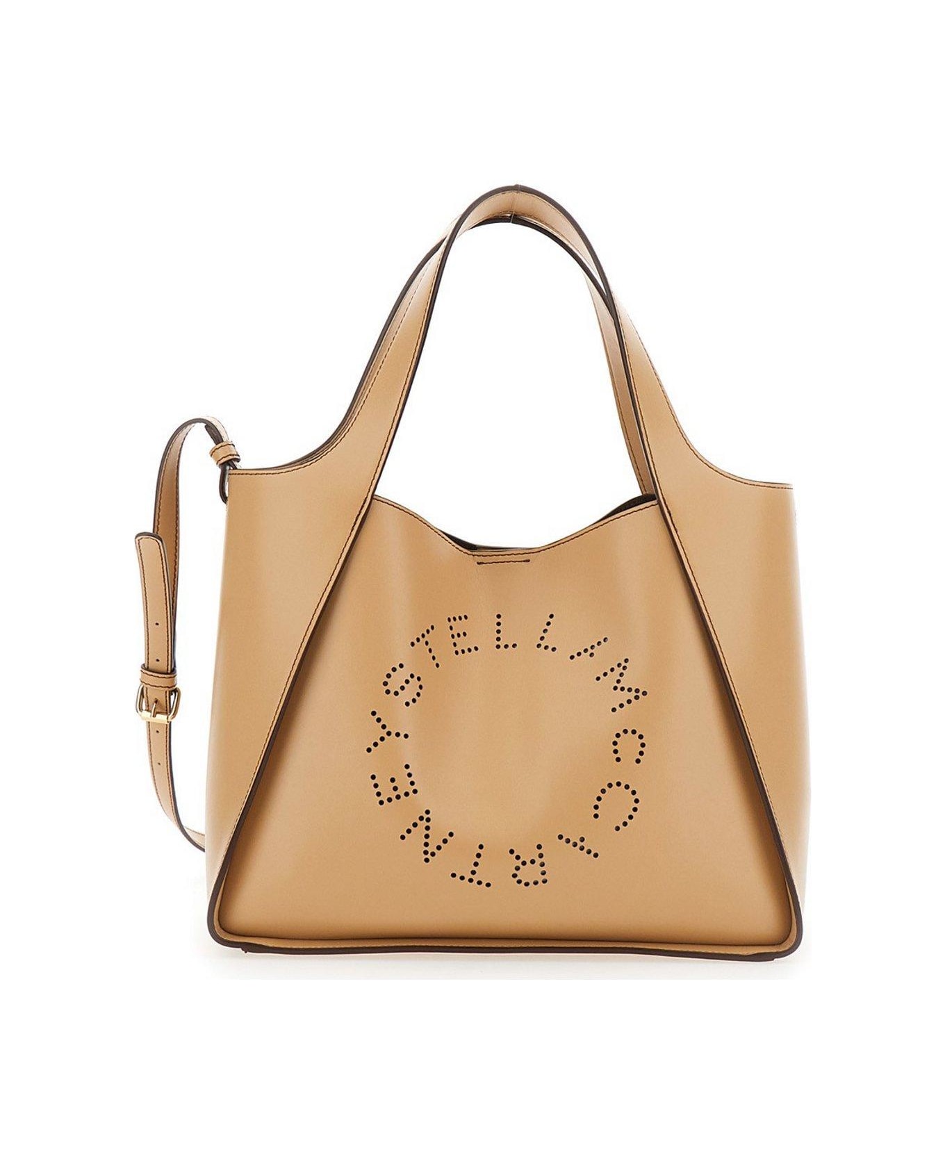 Stella McCartney Stella Logo Top Handle Bag - FAWN