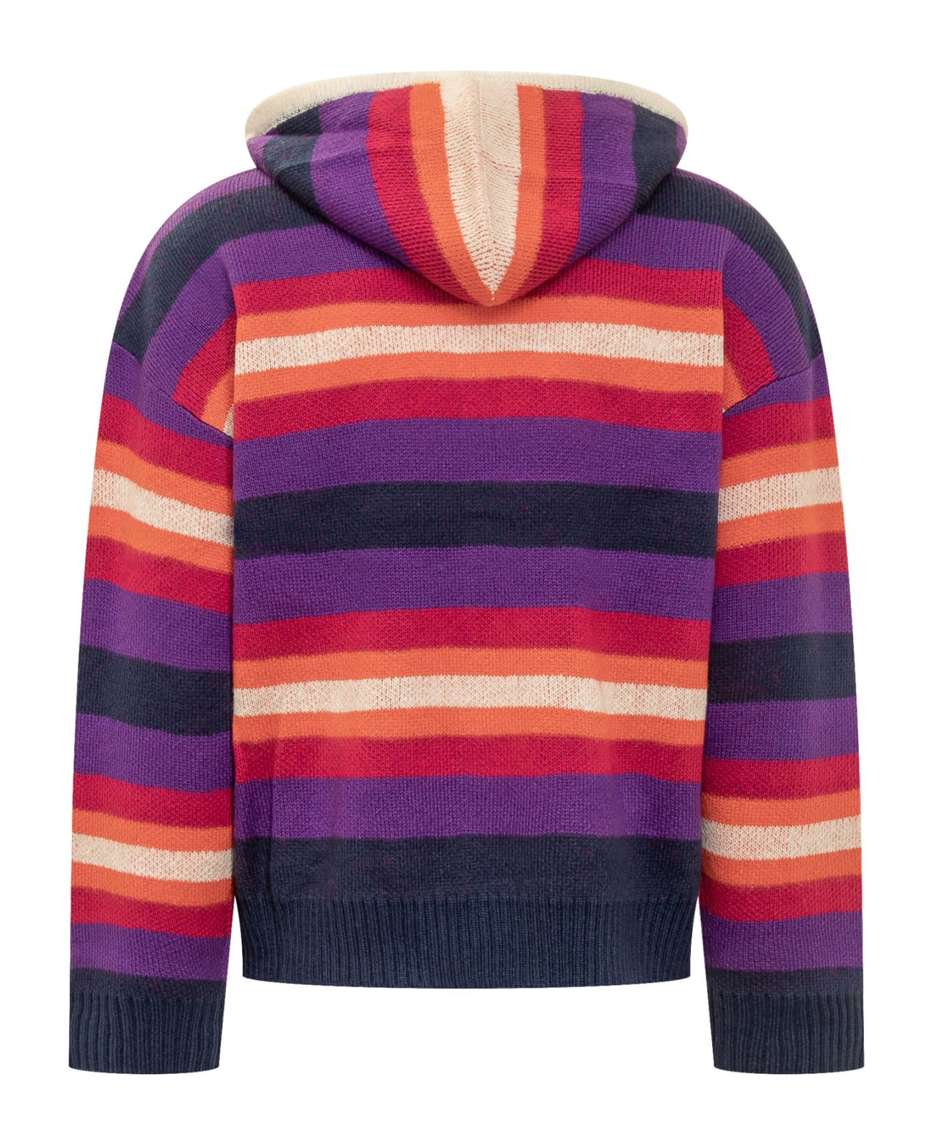 Bluemarble Knitted Sweater - MULTICOLOR STRIPES フリース