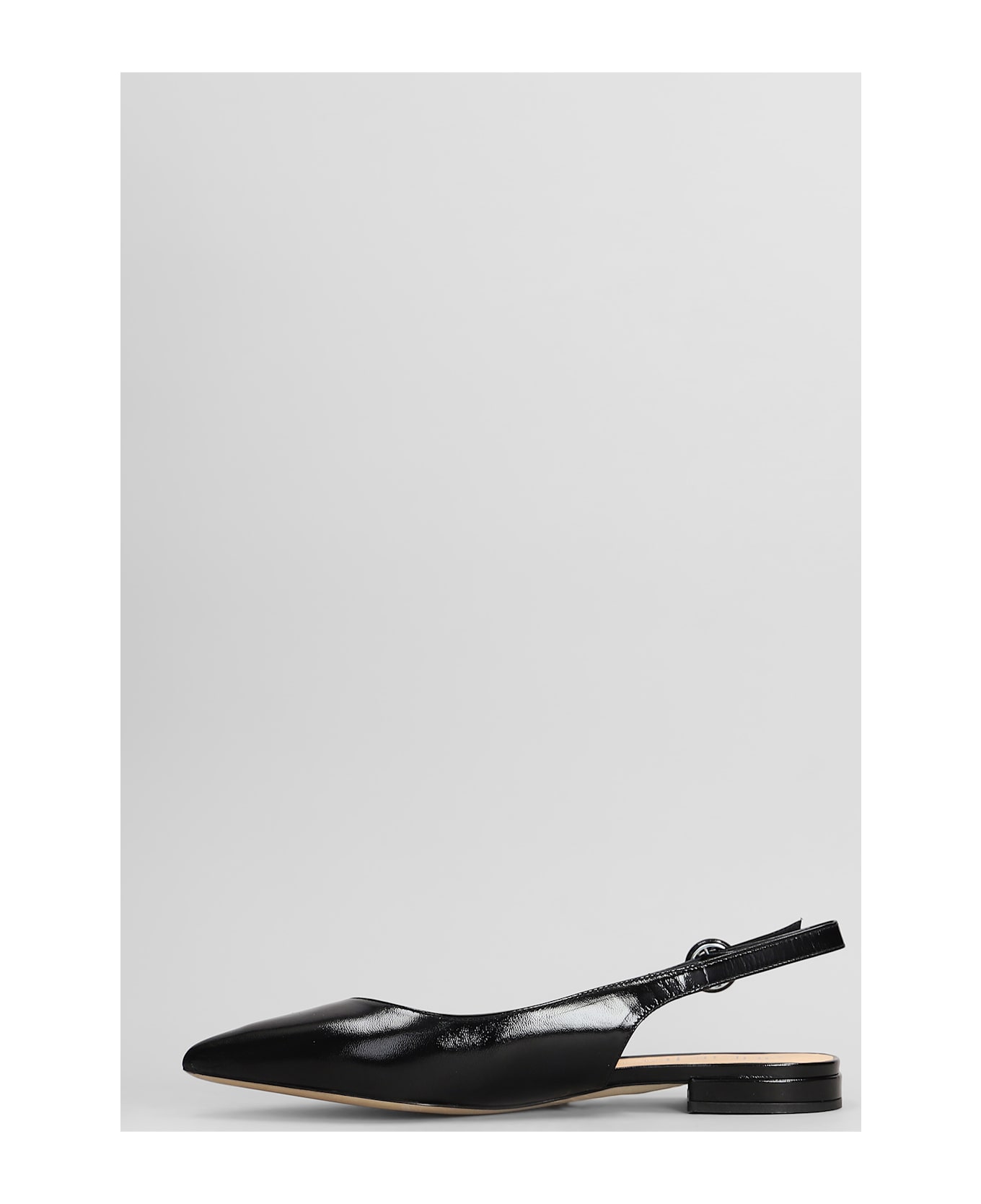 Julie Dee Ballet Flats In Black Leather - black