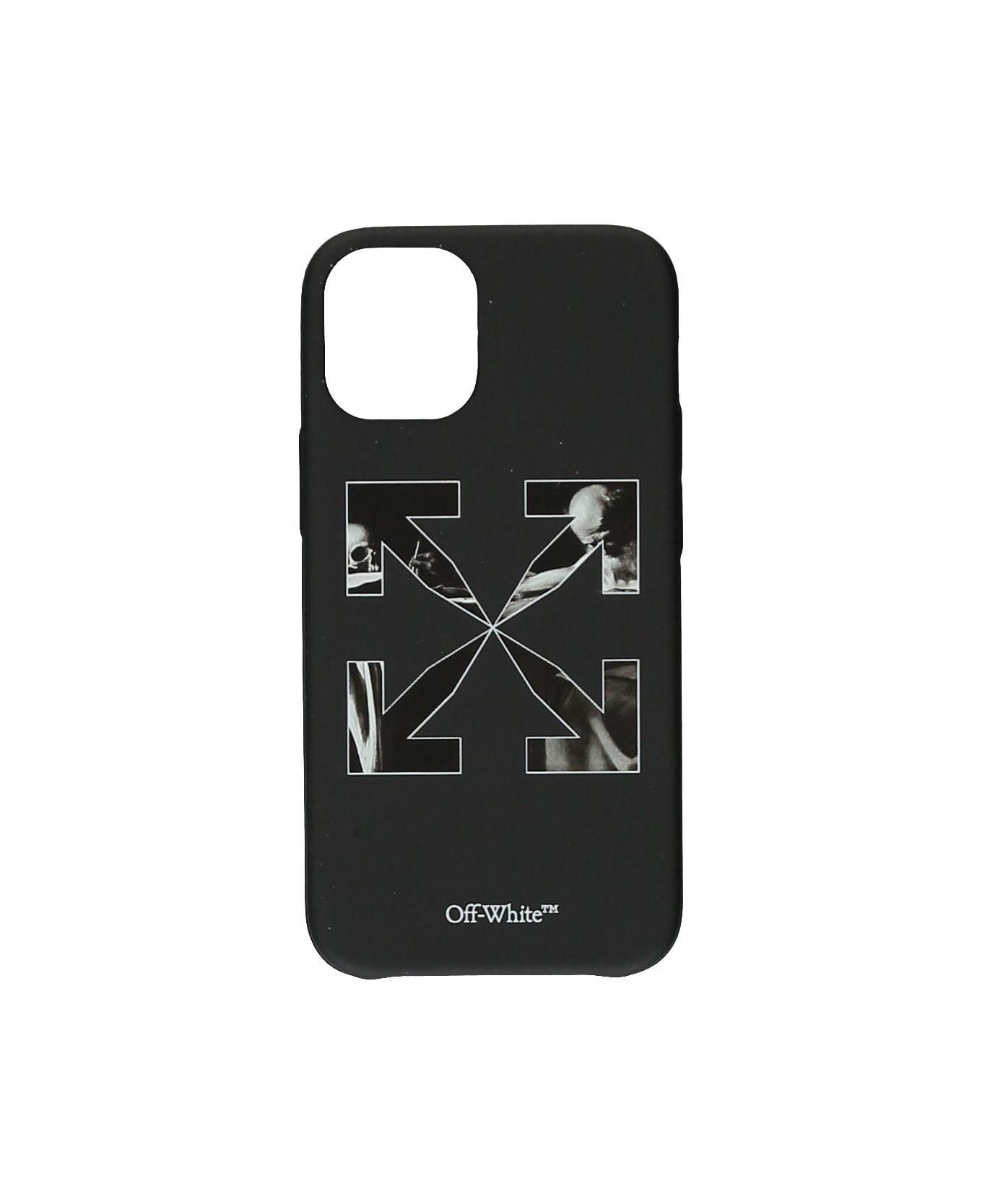 Off-White Printed Iphone 12 Mini Case - black