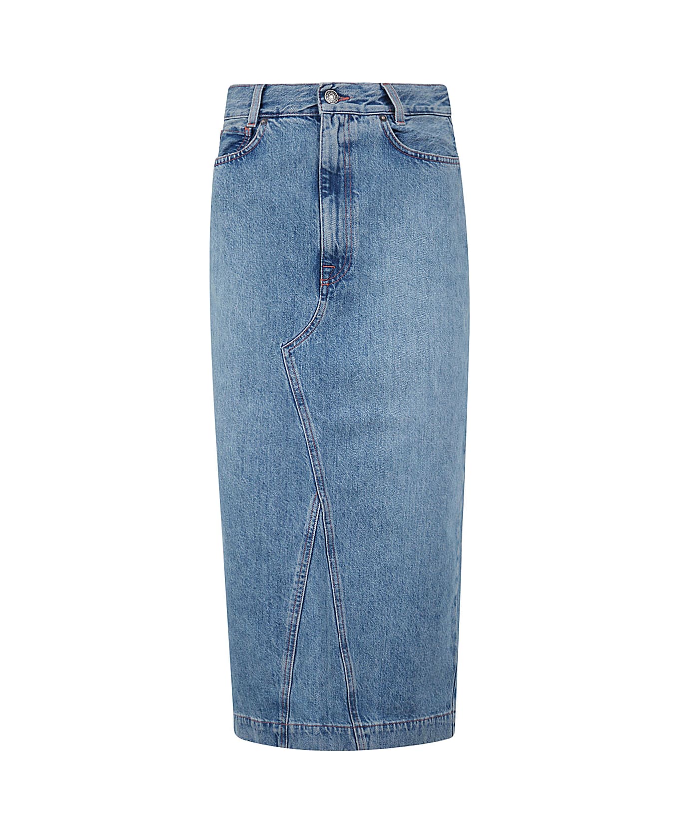 Made in Tomboy Huguette Denim Midi Skirt - Denim Blue