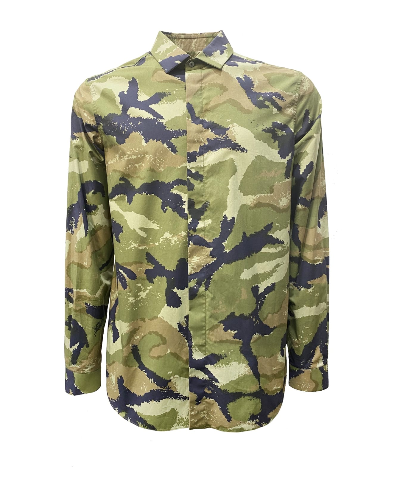 Valentino Camouflage Army Shirt - Green シャツ