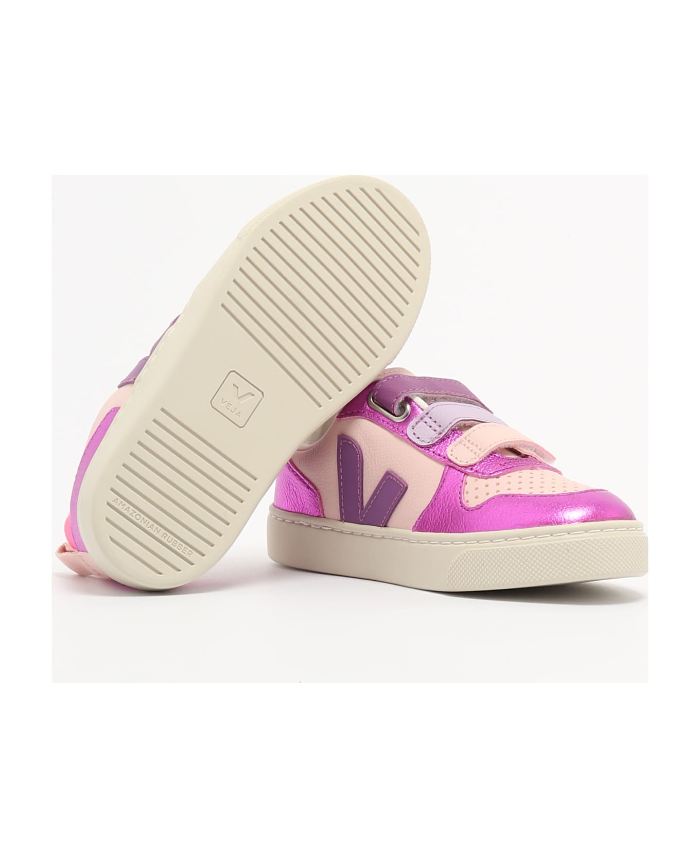 Veja Small V-10 Sneaker - ROSA-FUCSIA