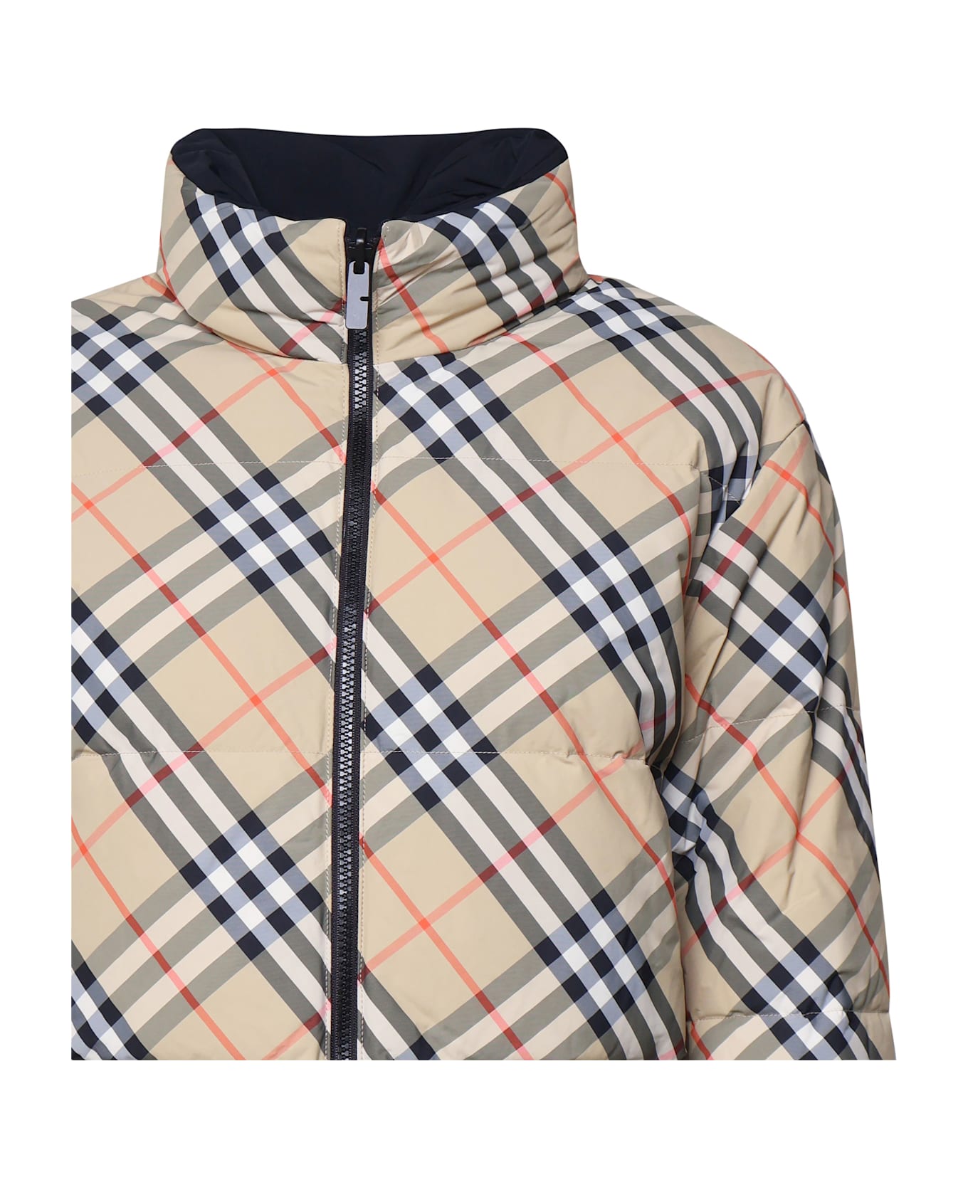 Burberry Reversible Down Jacket - BLACK, Vintage check