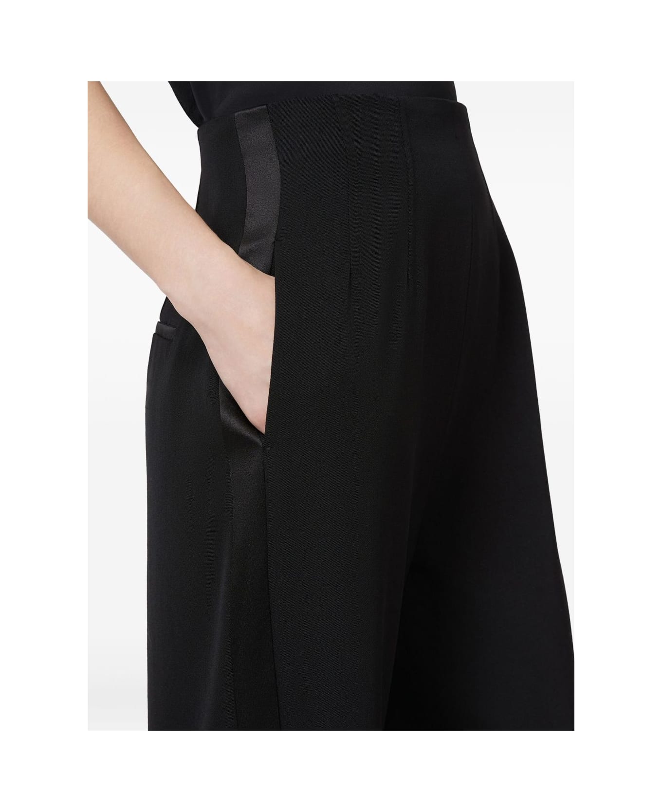Max Mara Pianoforte Max Mara Satire Side Band Trousers - Black
