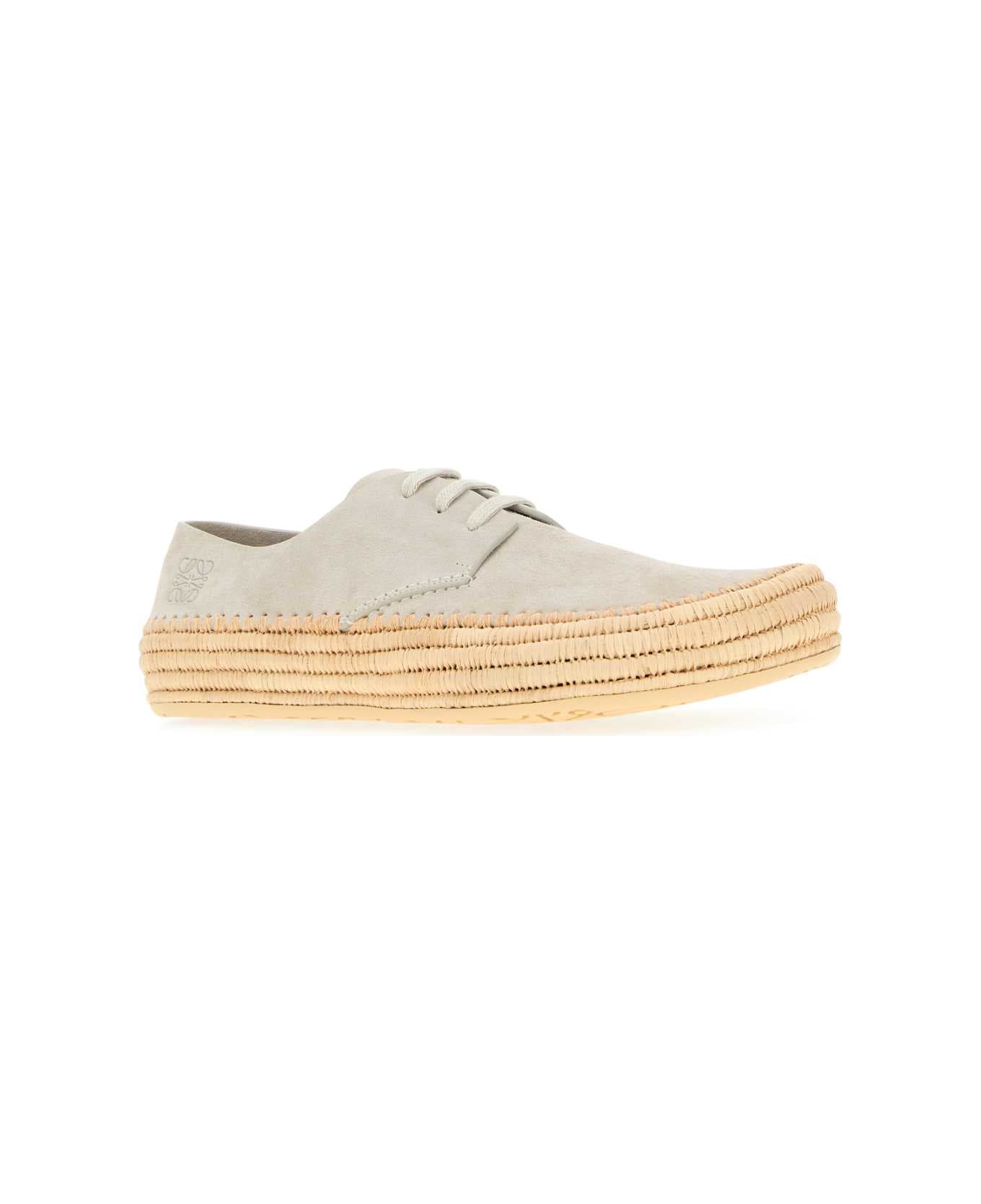 Loewe Light Grey Suede Rio Lace-up Shoes - LIGHTGREY