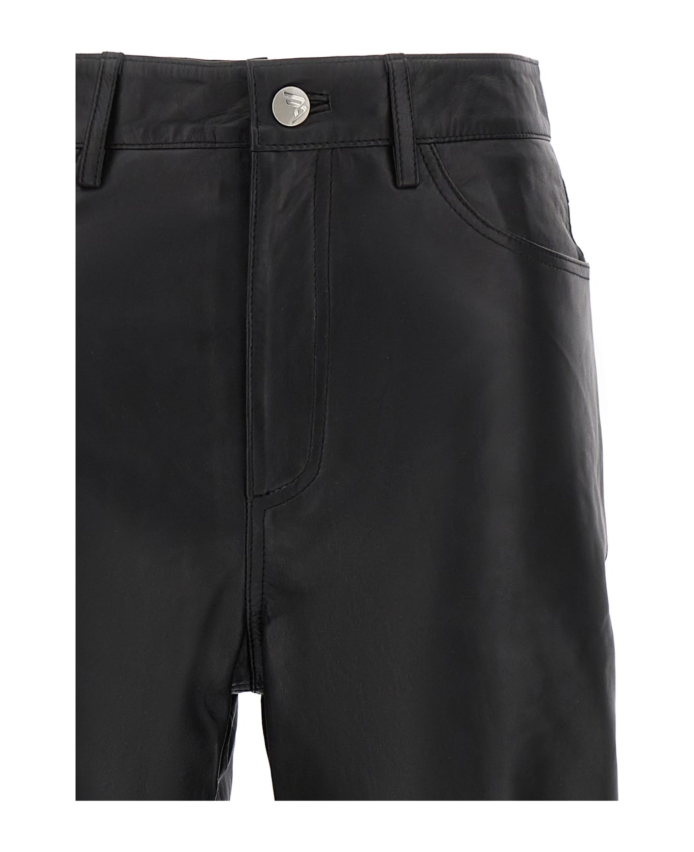REMAIN Birger Christensen Leather Pants - Black