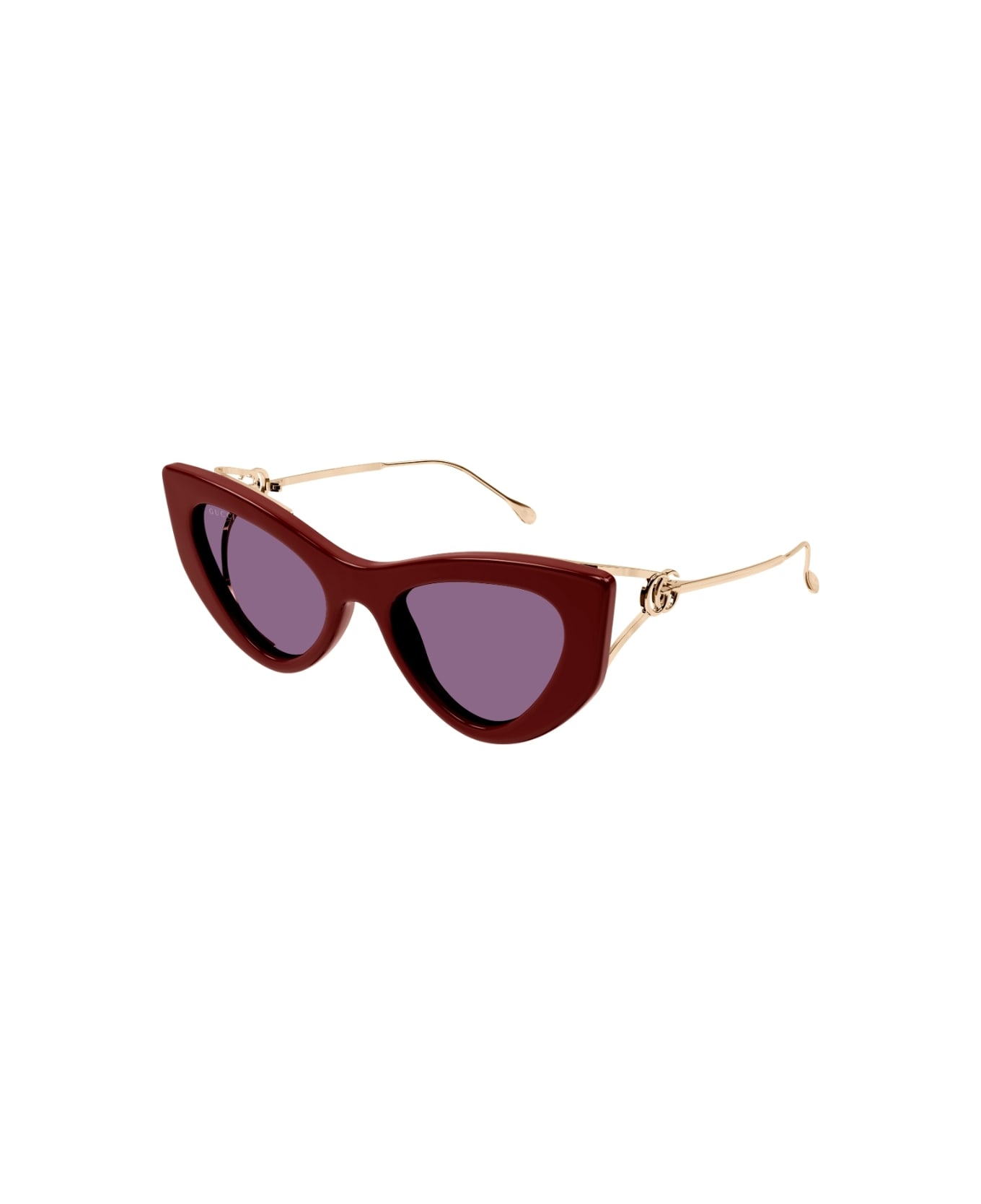 Gucci Eyewear GG1564S-004 Sunglasses - Burgundy e oro