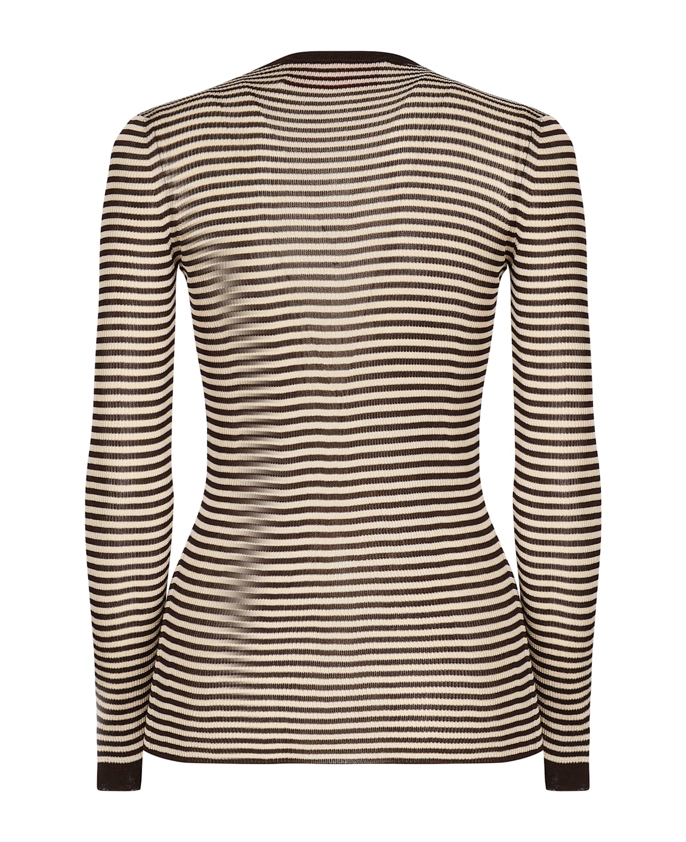 Valentino Garavani Striped Jersey - Brown