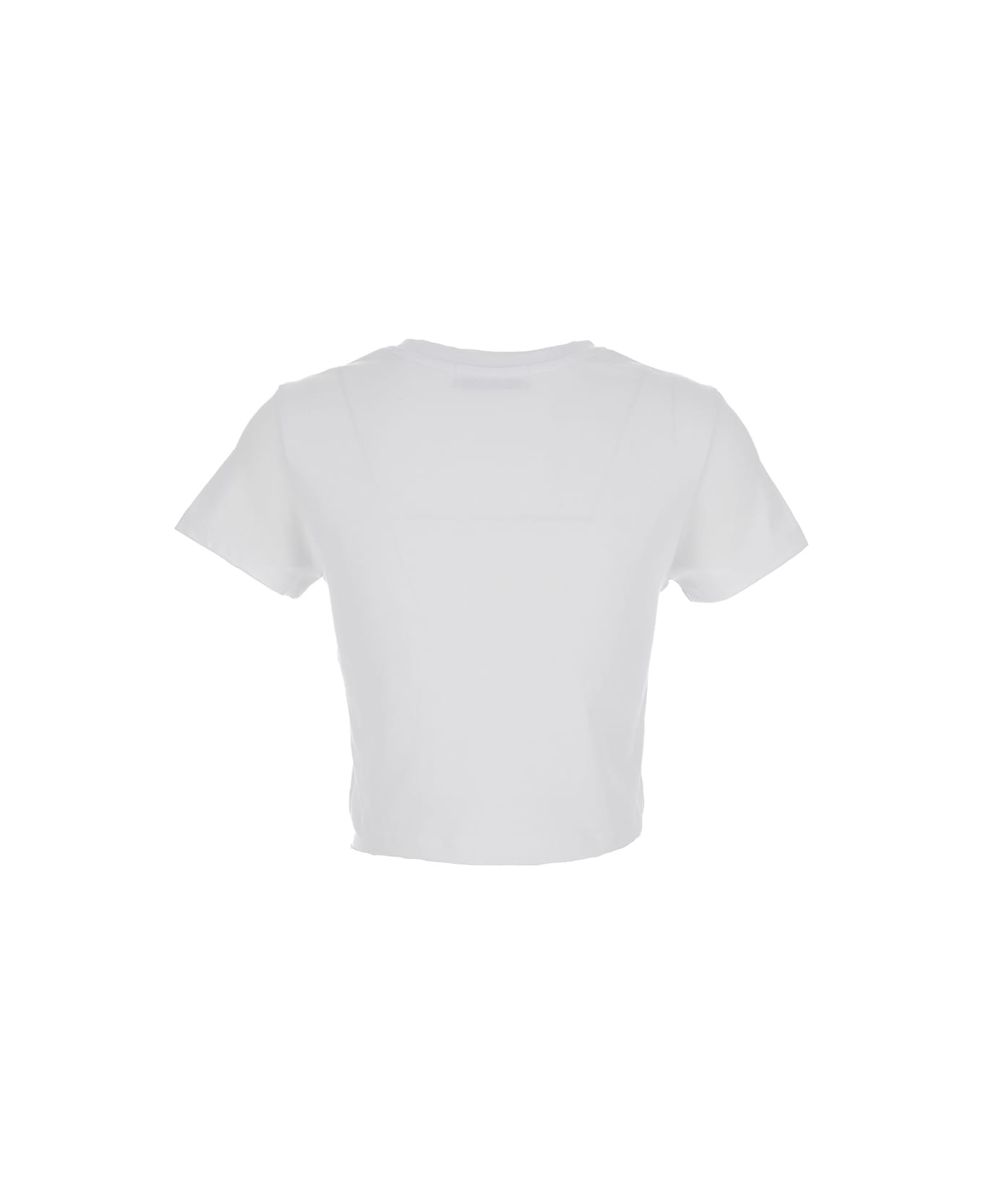 Dunst White Cropped Tee In White Cotton Woman - White Tシャツ
