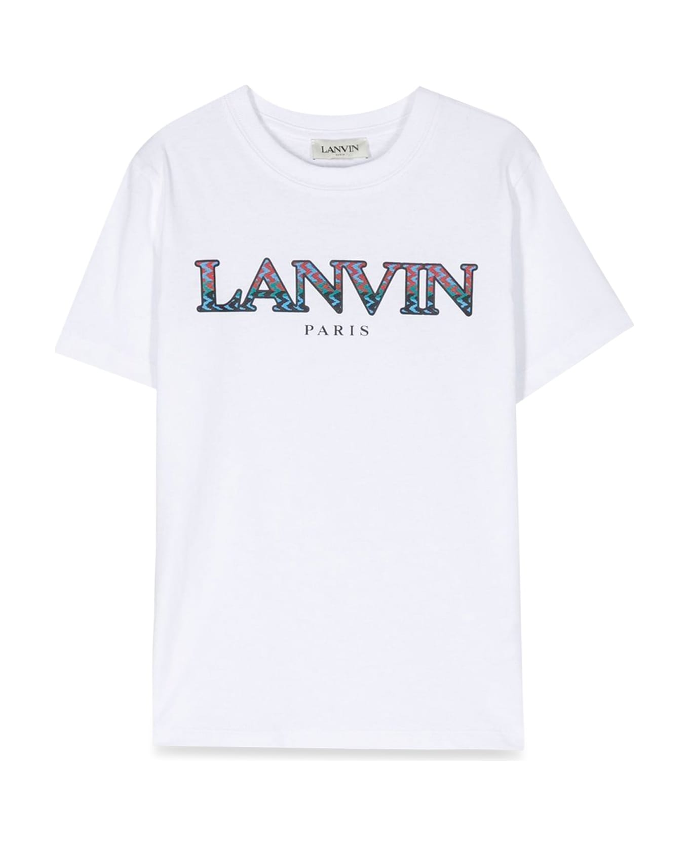 Lanvin Two-tone Mc Logo T-shirt - BIANCO