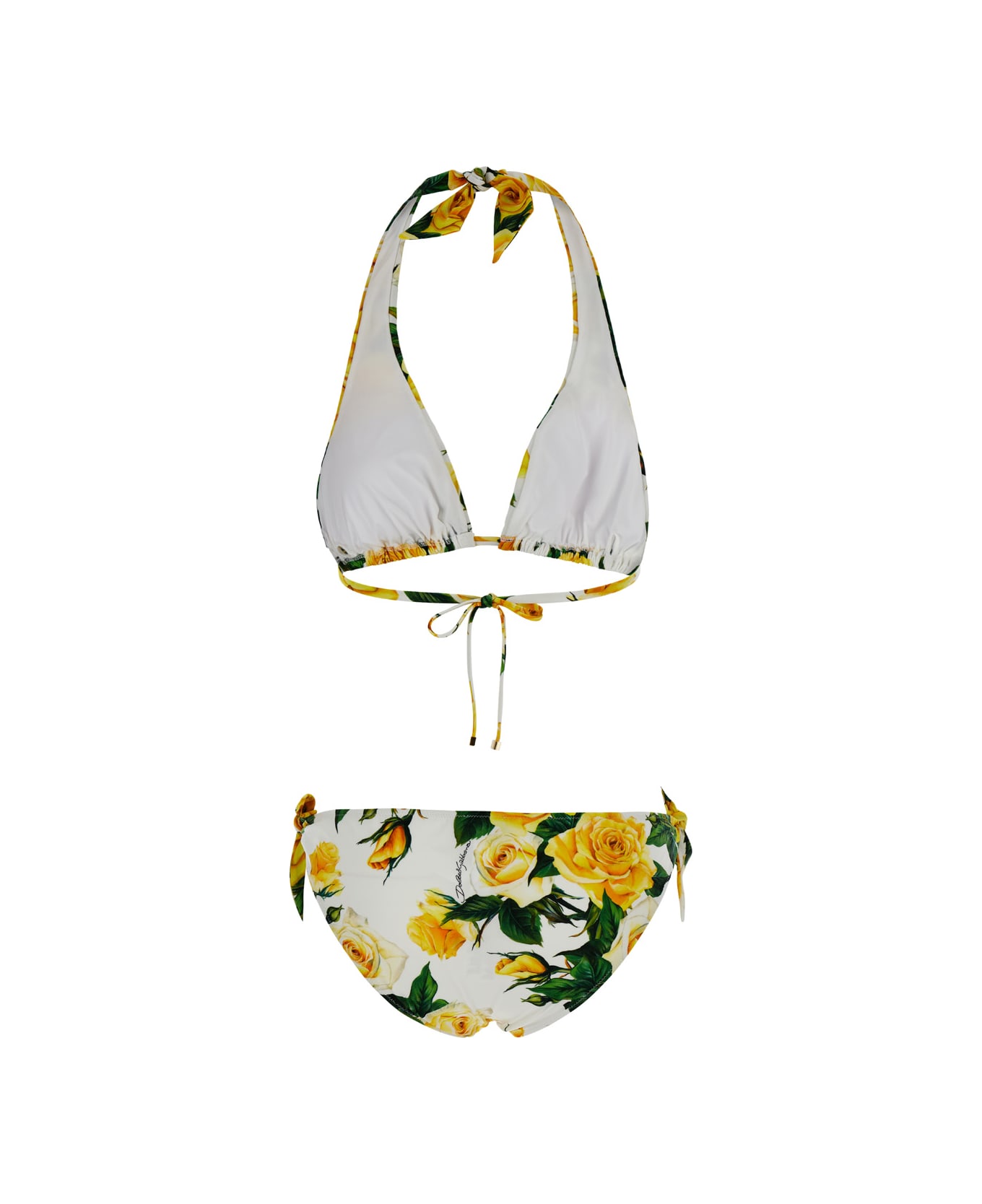 Dolce & Gabbana Flowering Bikini - Yellow